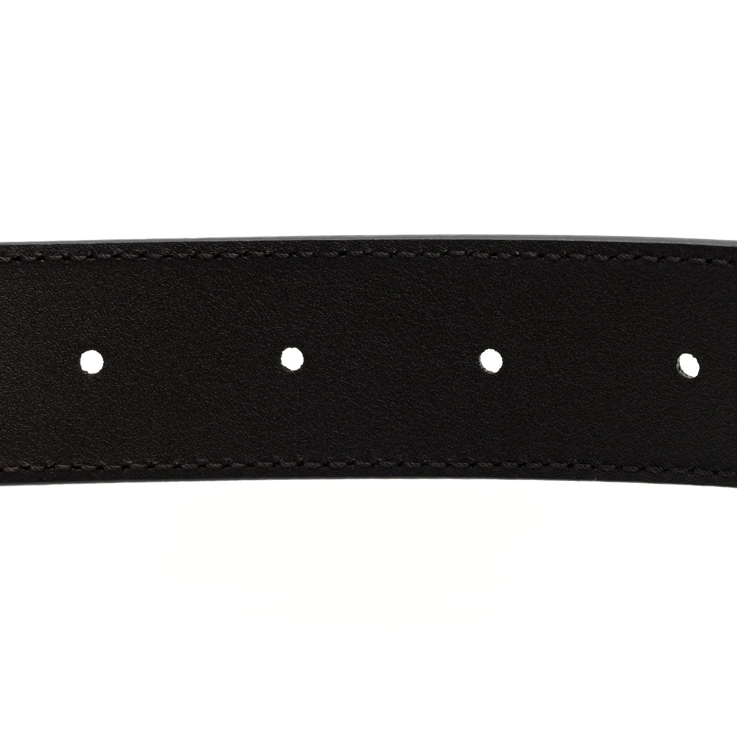 Plutone Calfskin Plaque GG 30mm Belt 80 32 Cocoa - Image 4