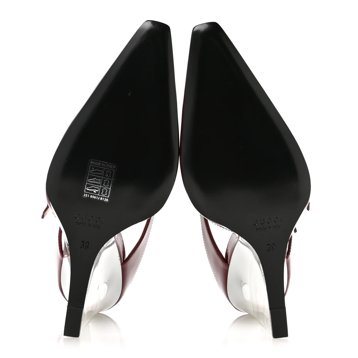 Regent Calfskin Wedge Mules 39 Rosso Ancora - Image 6