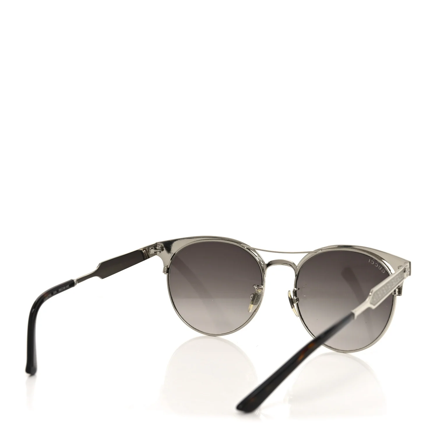 Round Metal GG0075SK Sunglasses Red Gold - Image 4