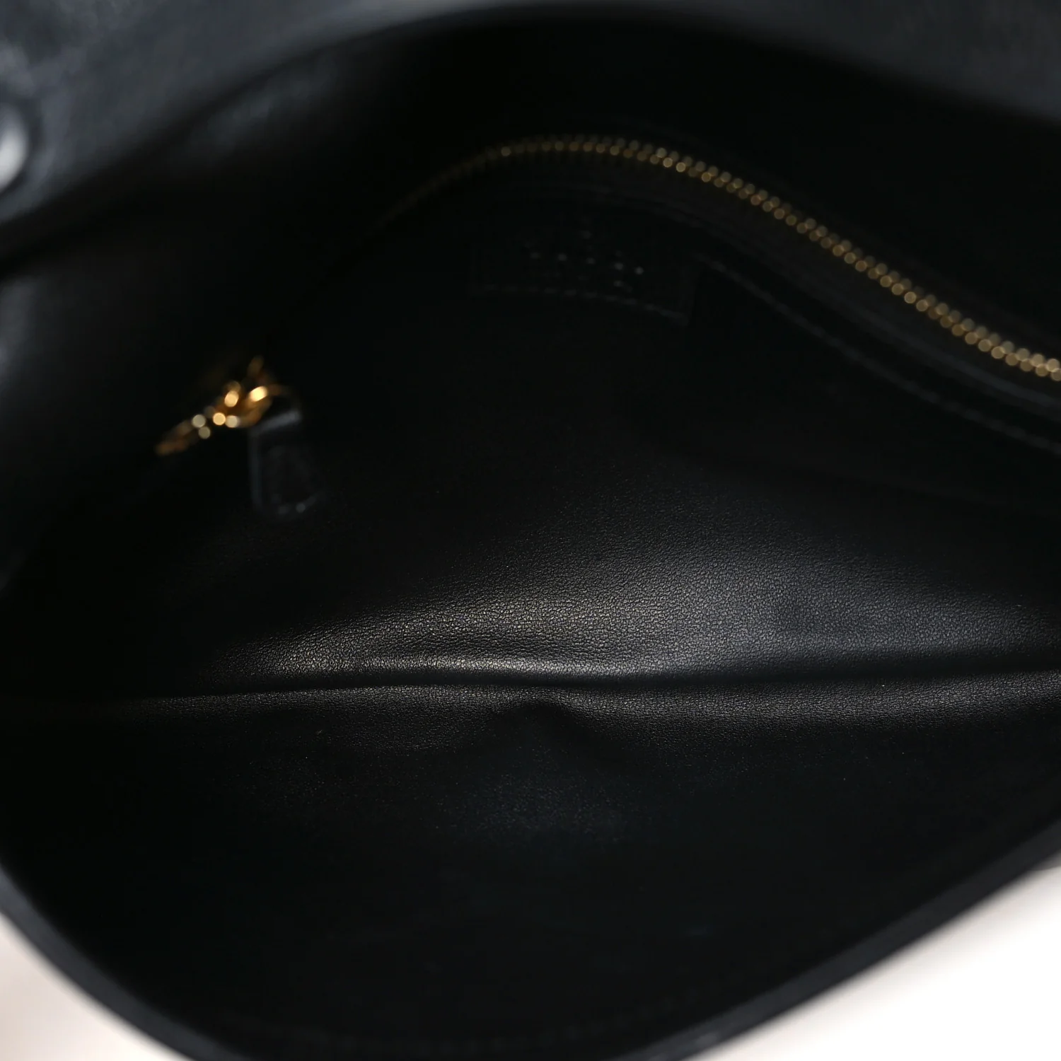 Roxy Calfskin Blondie Chain Shoulder Flap Bag Black - Image 5