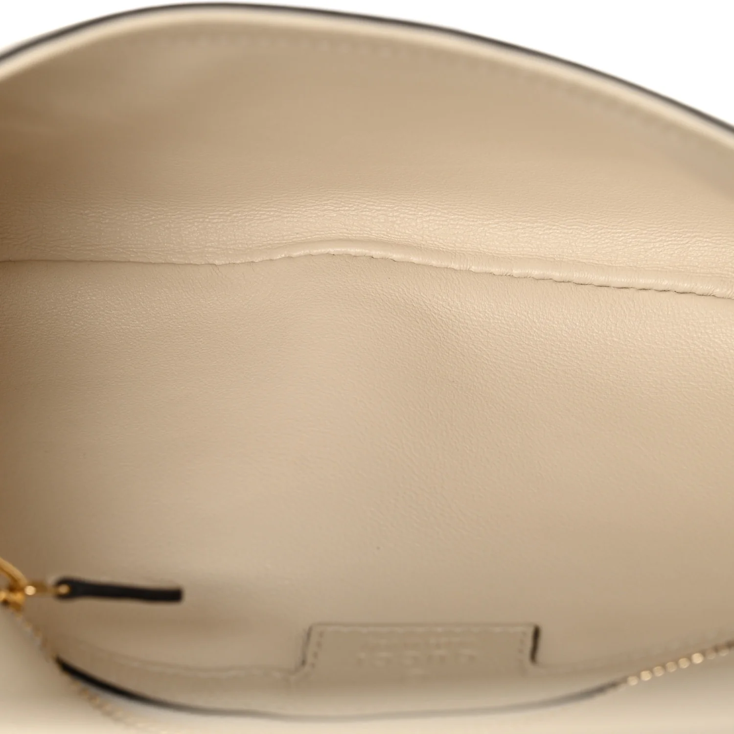 Roxy Calfskin Blondie Chain Shoulder Flap Bag Mystic White - Image 5
