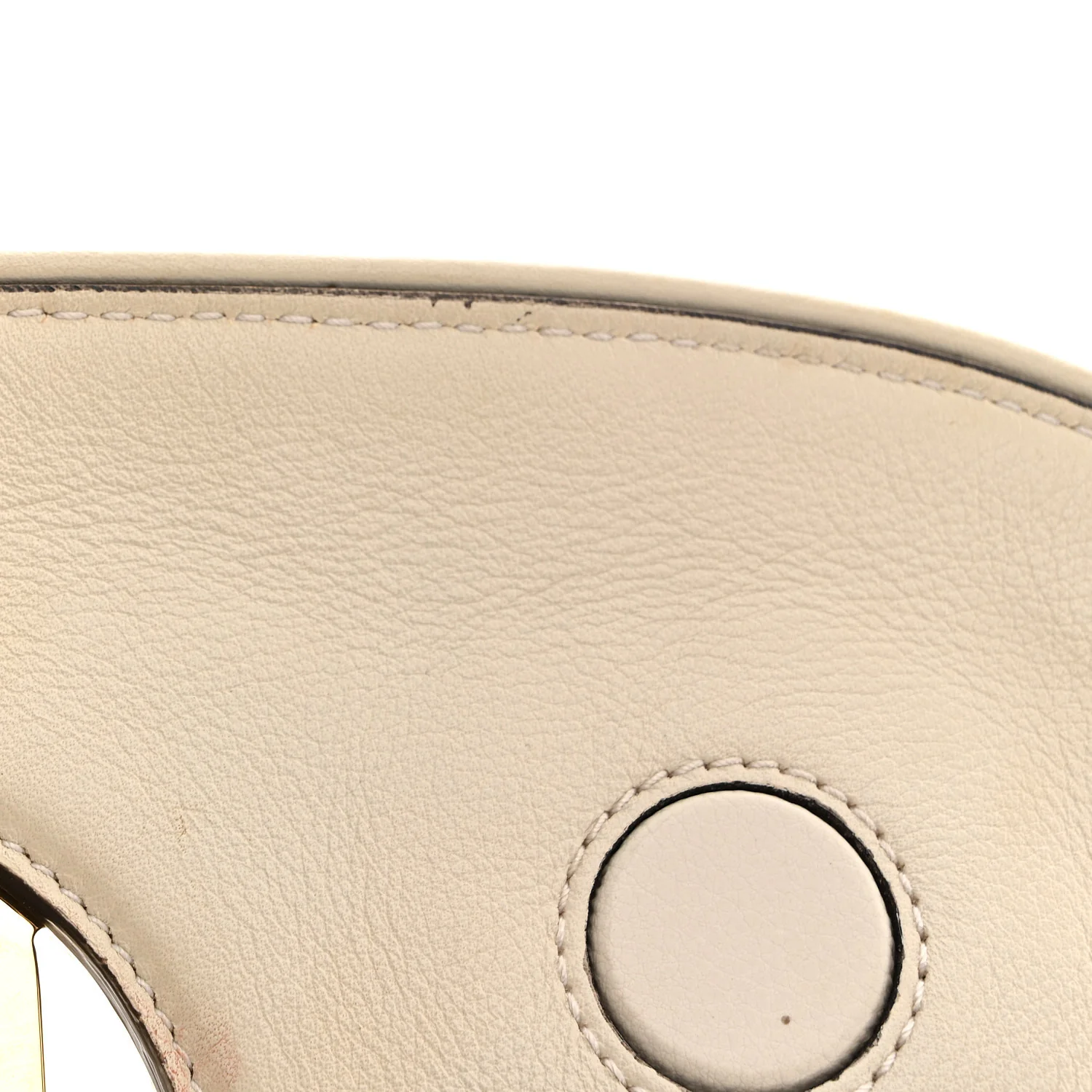 Roxy Calfskin Blondie Chain Shoulder Flap Bag Mystic White - Image 13