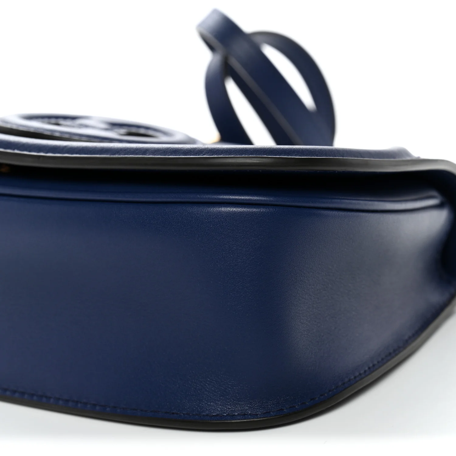 Roxy Calfskin Medium Blondie Top Handle Bag Blue Agata - Image 10
