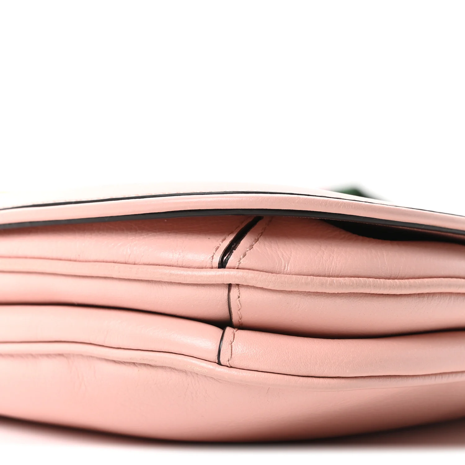 Roxy Calfskin Web Medium Blondie Top Handle Shoulder Flap Bag Powder Pink - Image 10
