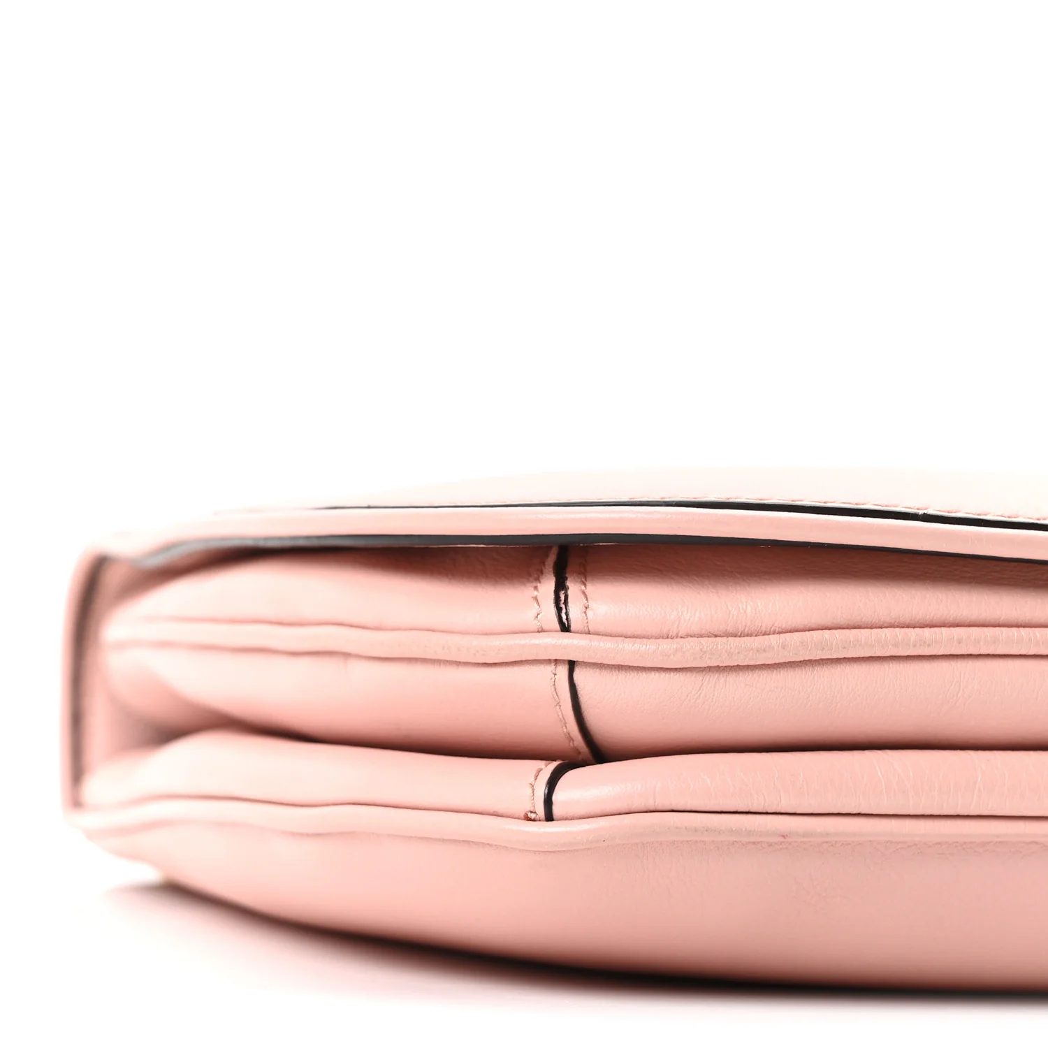Roxy Calfskin Web Medium Blondie Top Handle Shoulder Flap Bag Powder Pink - Image 9