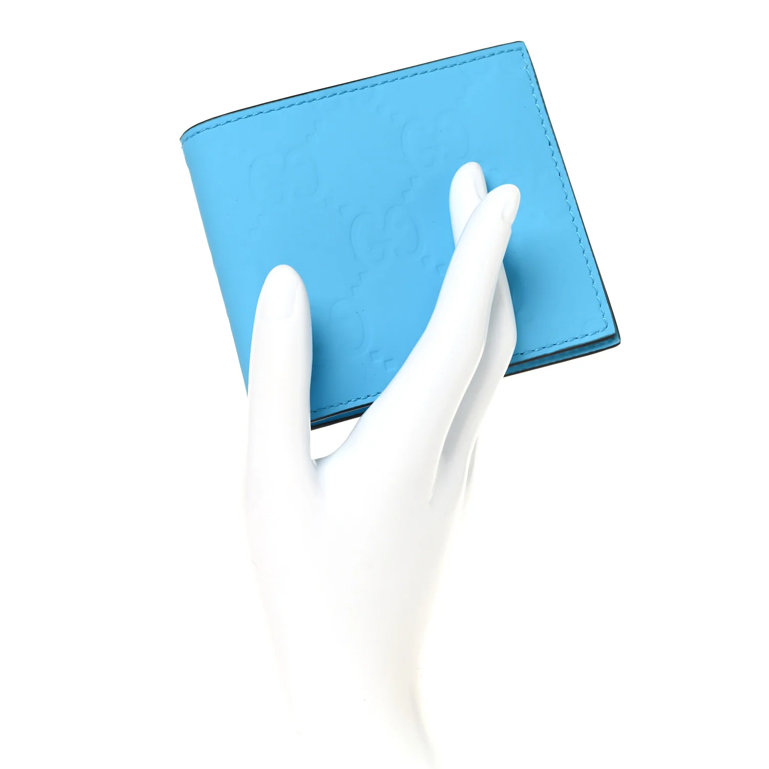 Rubber Effect GG Embossed Bi-Fold Wallet Bright Splash - Image 2