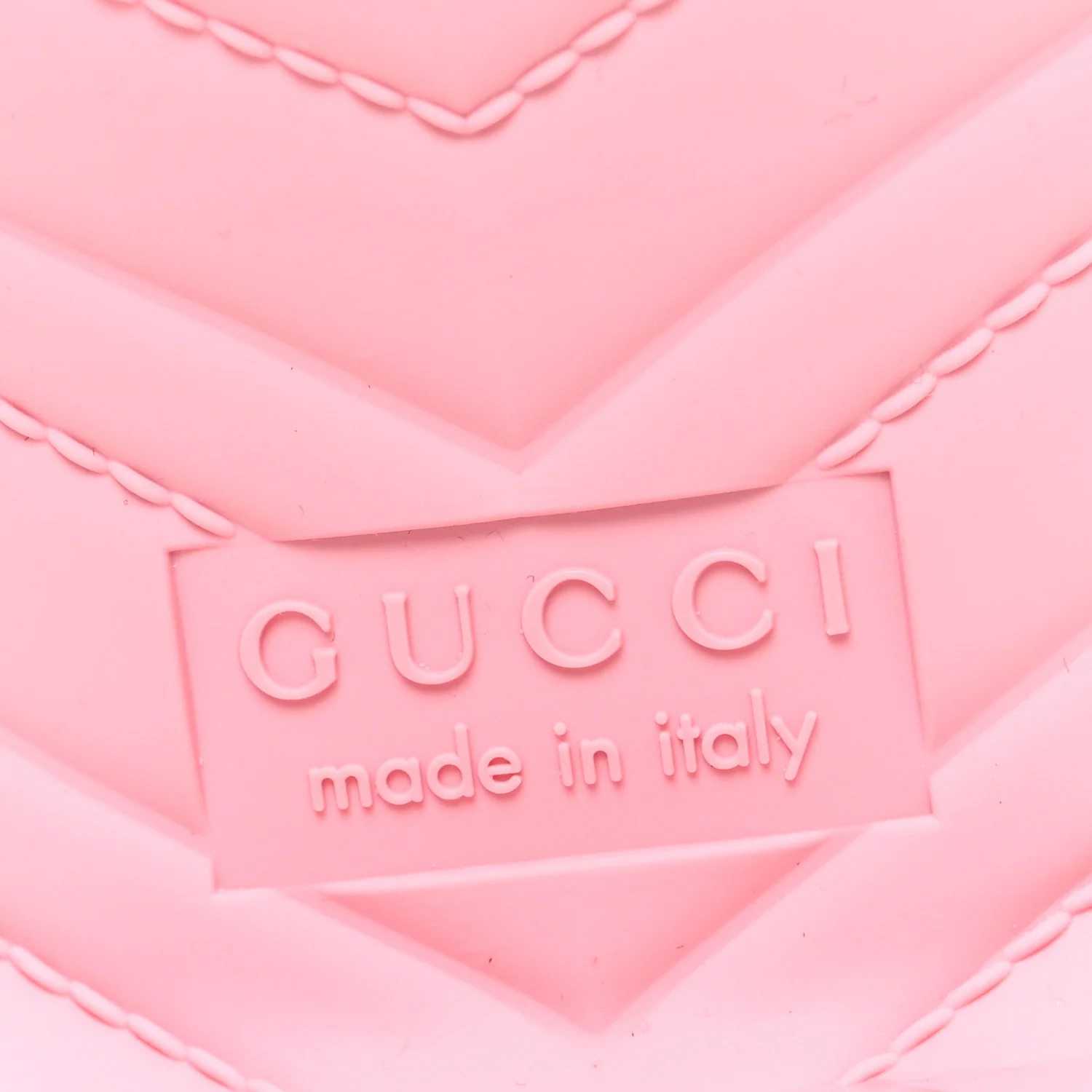 Rubber Gucci Logo Womens Platform 20/60mm Slide Sandals 38 Wild Rose - Image 8