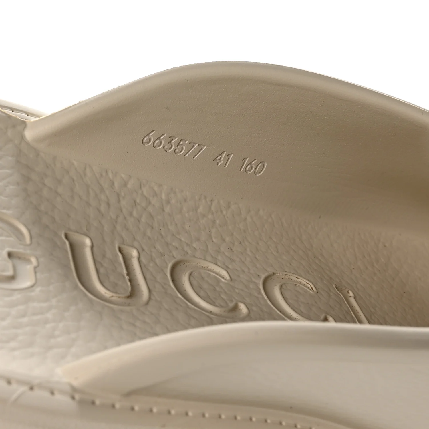 Rubber Monogram GG Go Through Platform Slide Clogs 41 Mystic White - Image 8