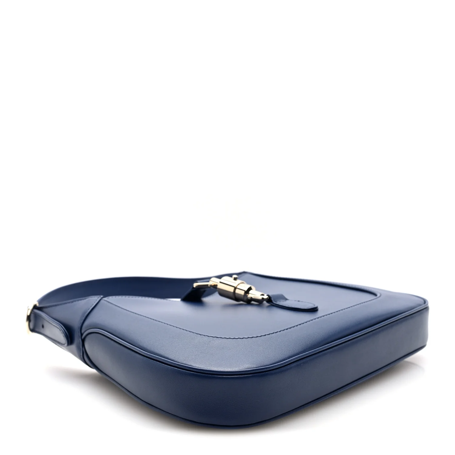 Sea Calfskin Web Medium Jackie 1961 Hobo Plastic Blue - Image 4