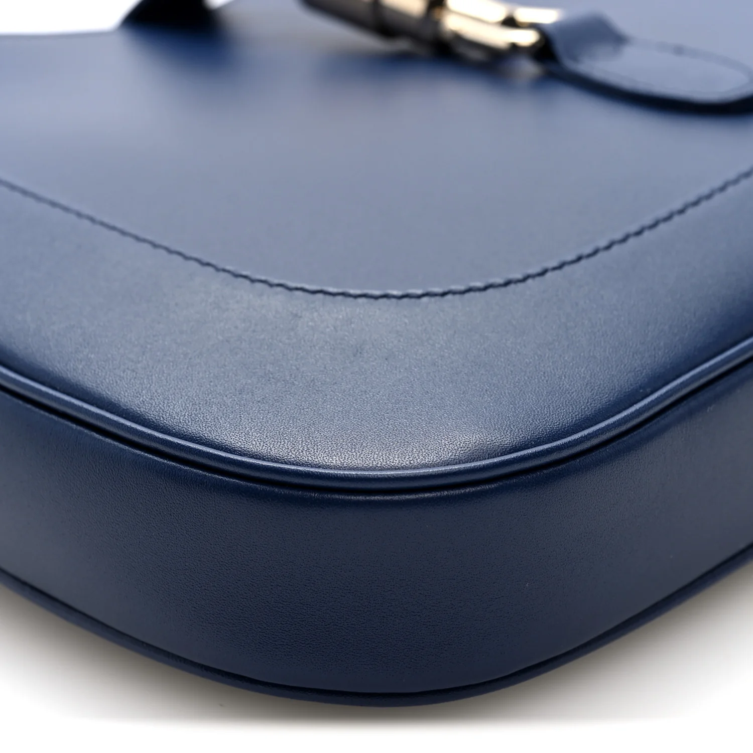 Sea Calfskin Web Medium Jackie 1961 Hobo Plastic Blue - Image 8