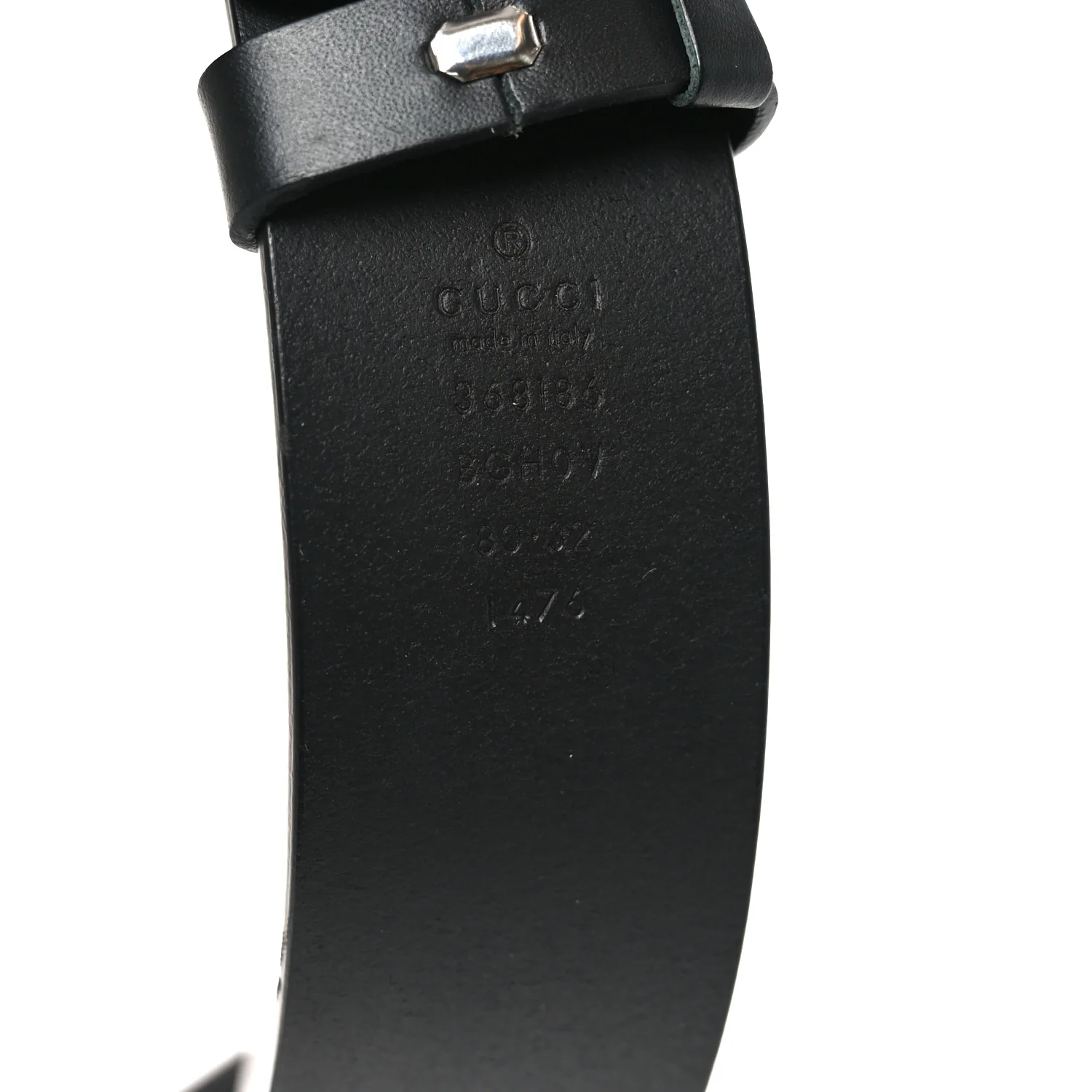 Selleria Calfskin Monochrome Interlocking G 37mm Belt 80 32 Black - Image 3