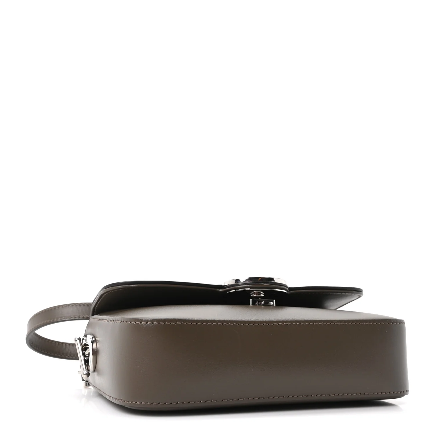 Senna Calfskin Petite GG Top Handle Shoulder Bag Craclet Brown - Image 4