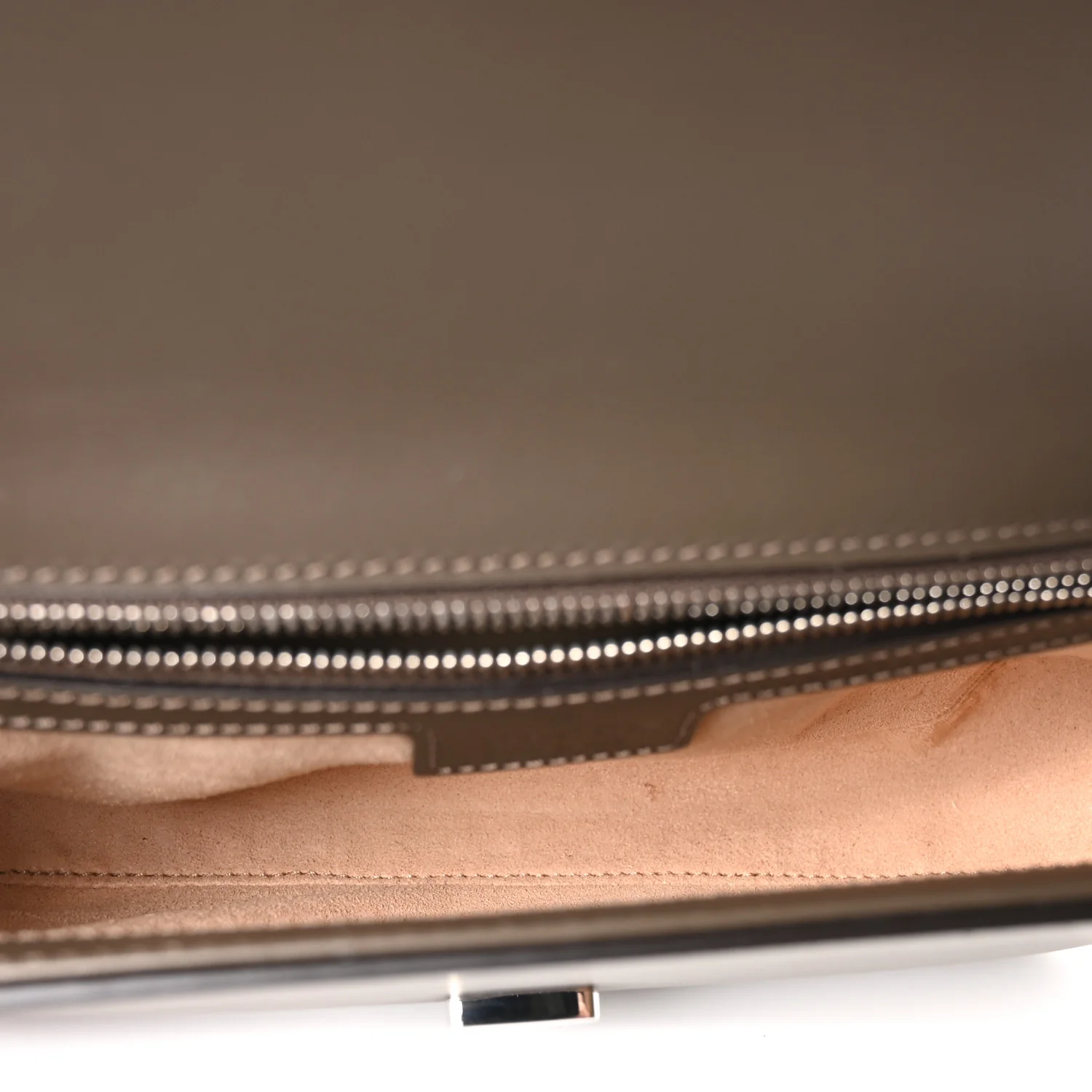 Senna Calfskin Petite GG Top Handle Shoulder Bag Craclet Brown - Image 5