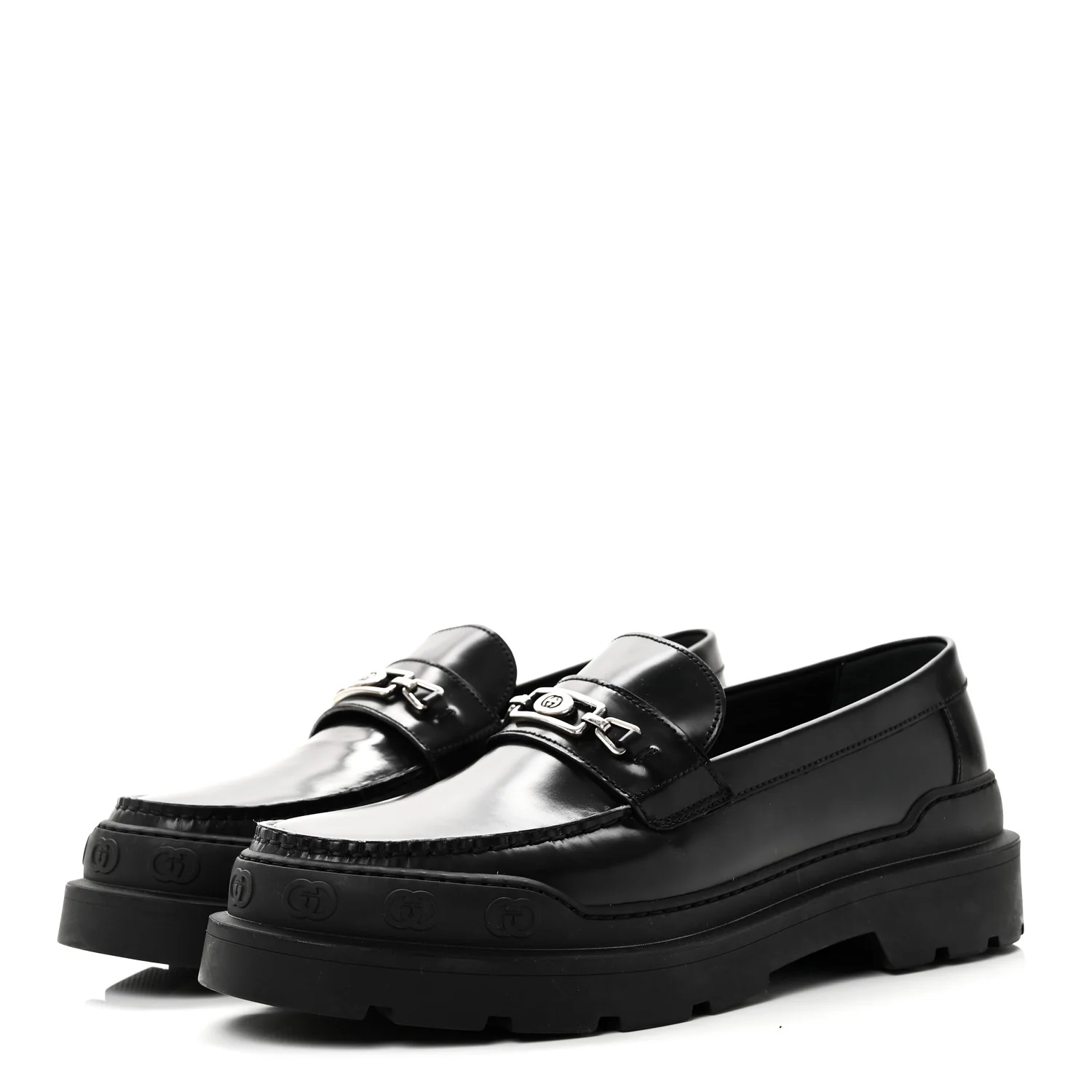 Sherlin Millennial Ribot Mens Platform Loafers 10 Black - Image 4