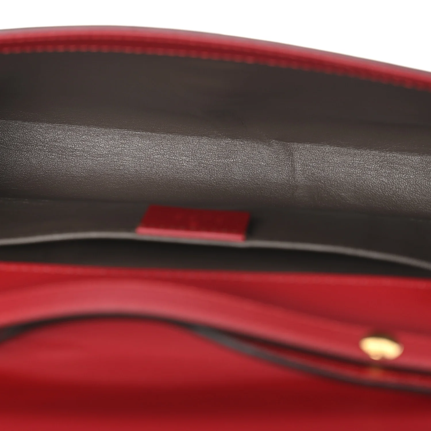 Smooth Calfskin Small Zumi Top Handle Shoulder Bag Hibiscus Red - Image 5