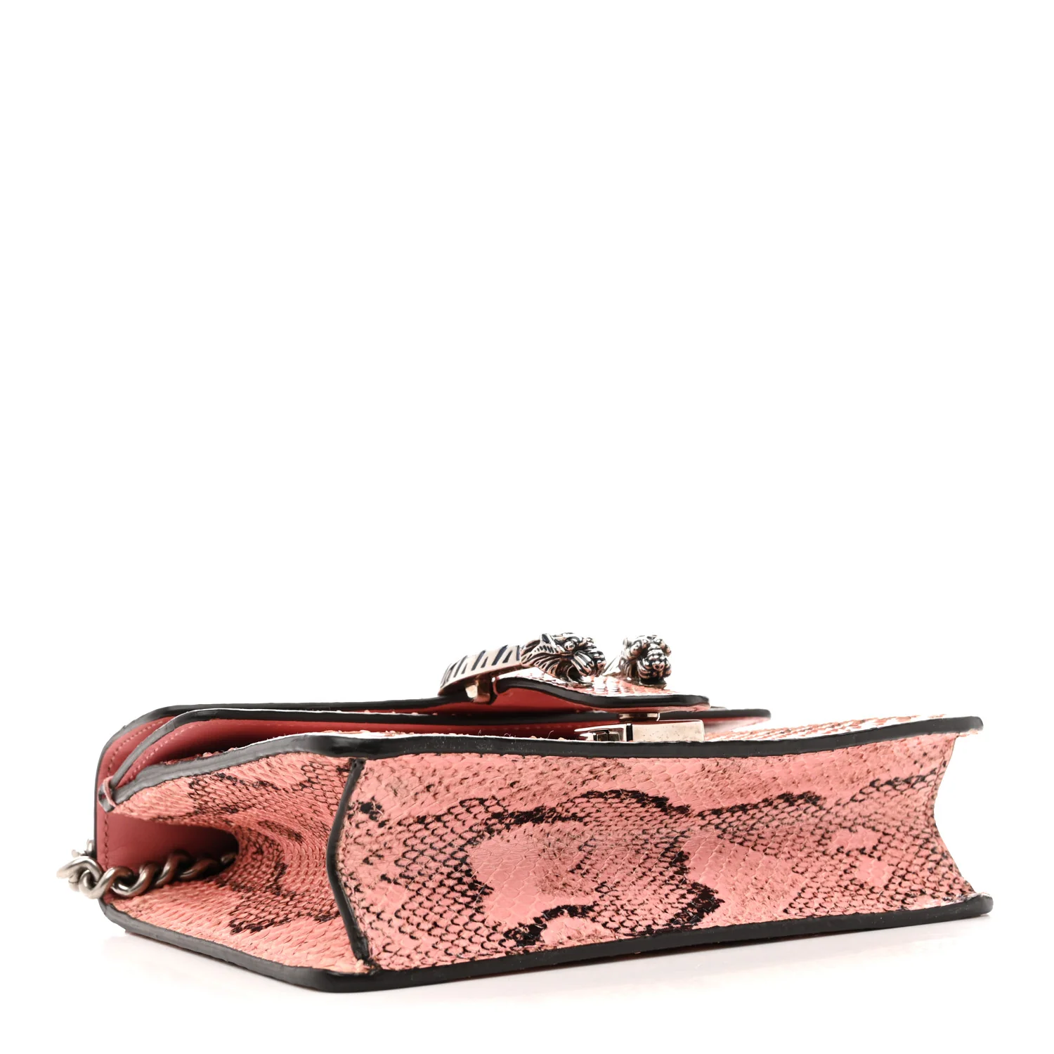 Snakeskin Enamel Mini Dionysus Shoulder Bag Pastel Pink - Image 4