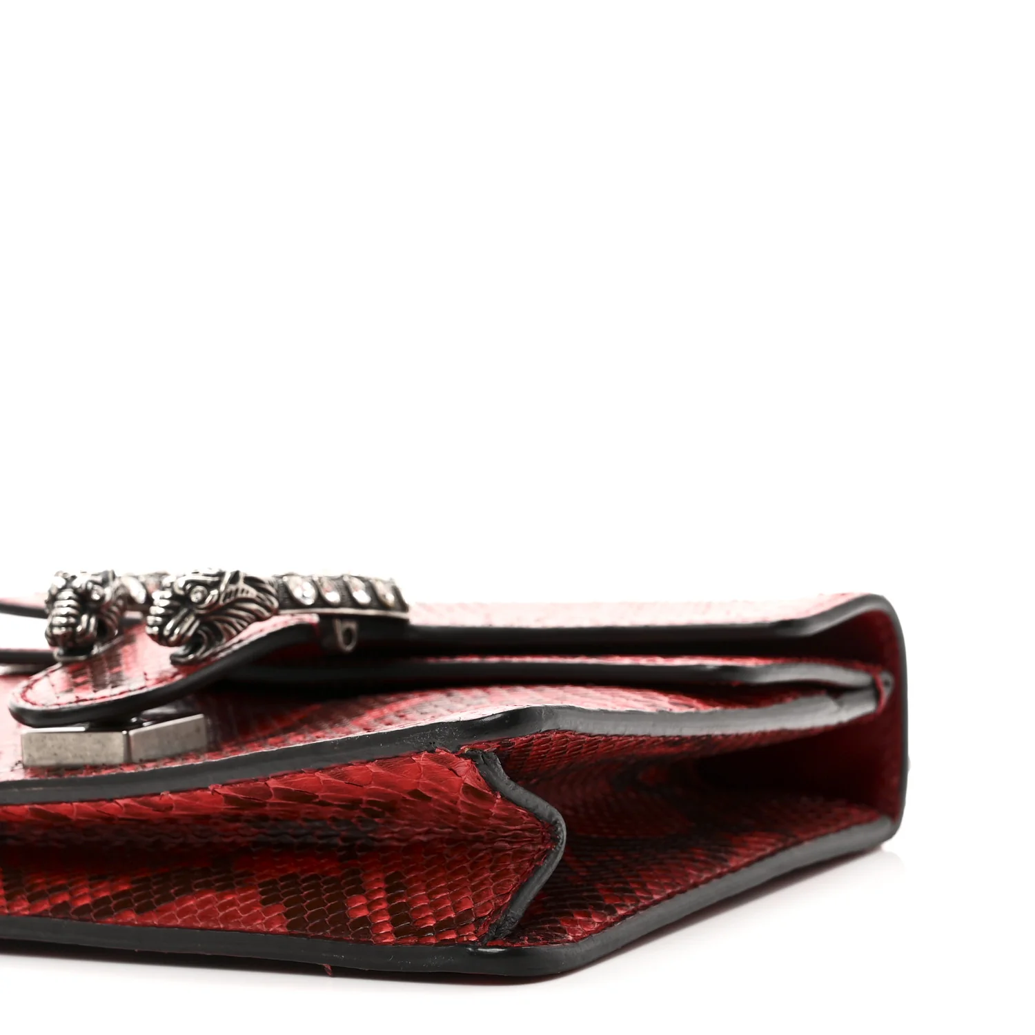 Snakeskin Mini Dionysus Shoulder Bag Red - Image 10