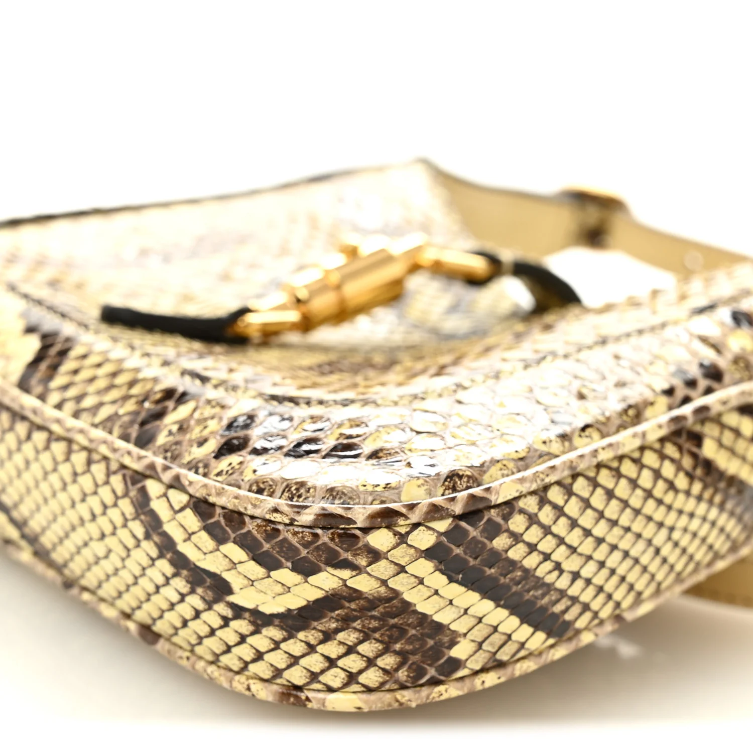 Snakeskin Mini Jackie 1961 Hobo Beige - Image 10