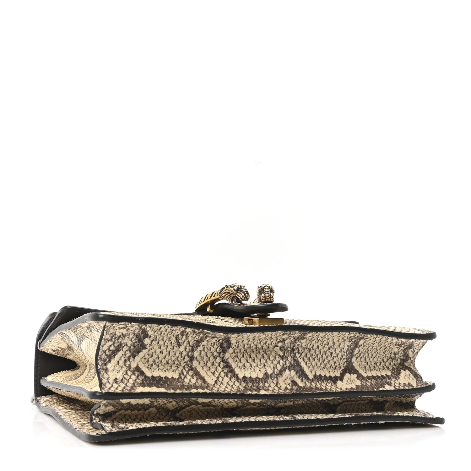 Snakeskin Web Medium Dionysus Shoulder Bag Natural - Image 4