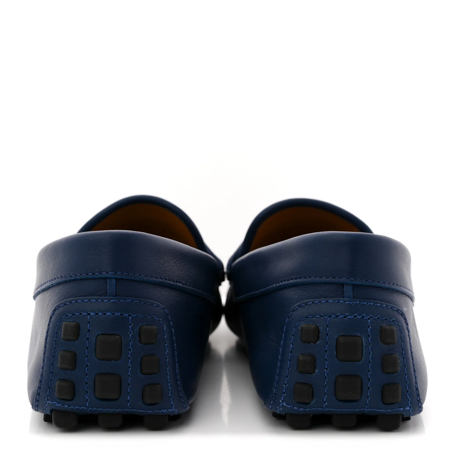Soft Clove Calfskin GG Supreme Monogram Mens Interlocking G Driver Loafers 9 Royale - Image 6