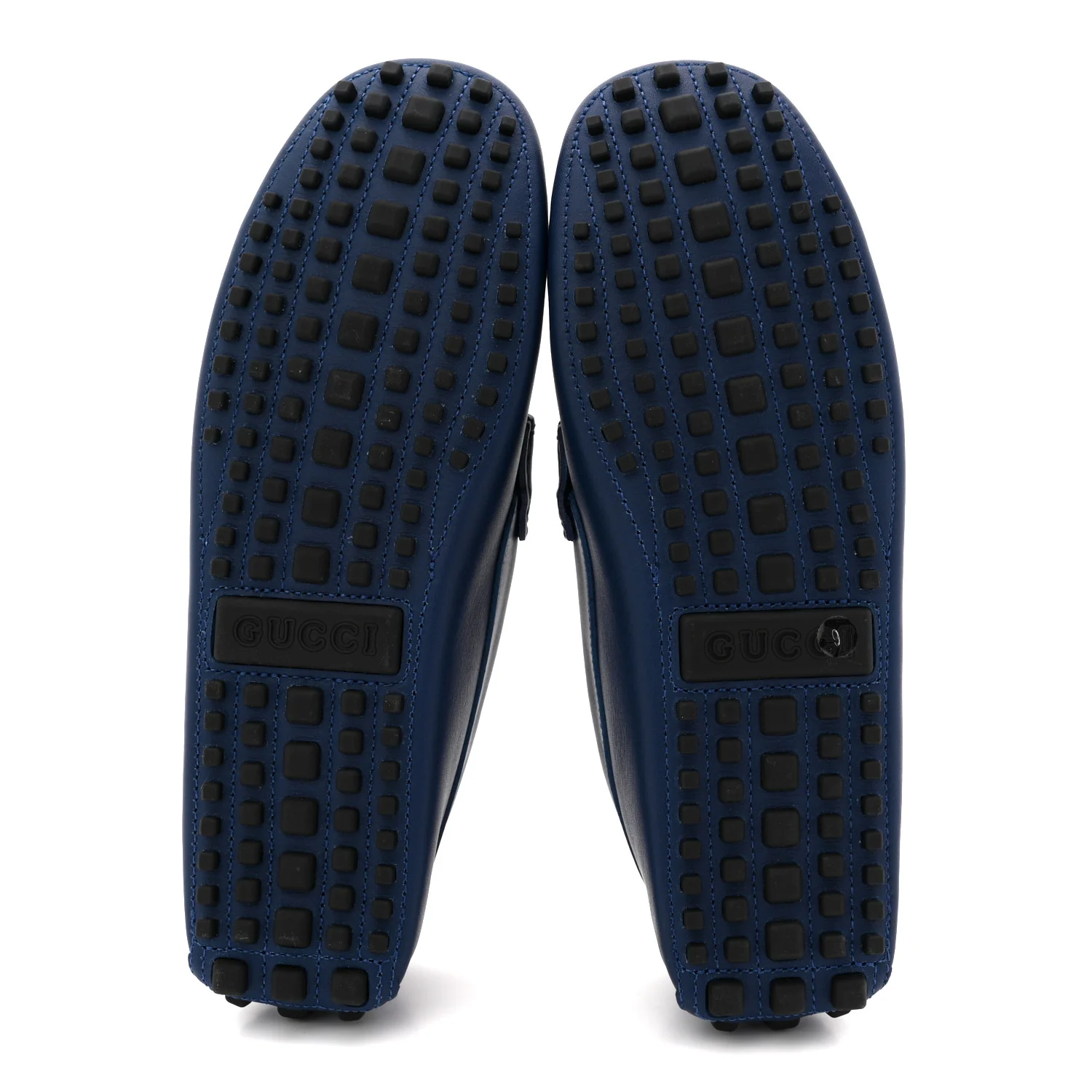 Soft Clove Calfskin GG Supreme Monogram Mens Interlocking G Driver Loafers 9 Royale - Image 7