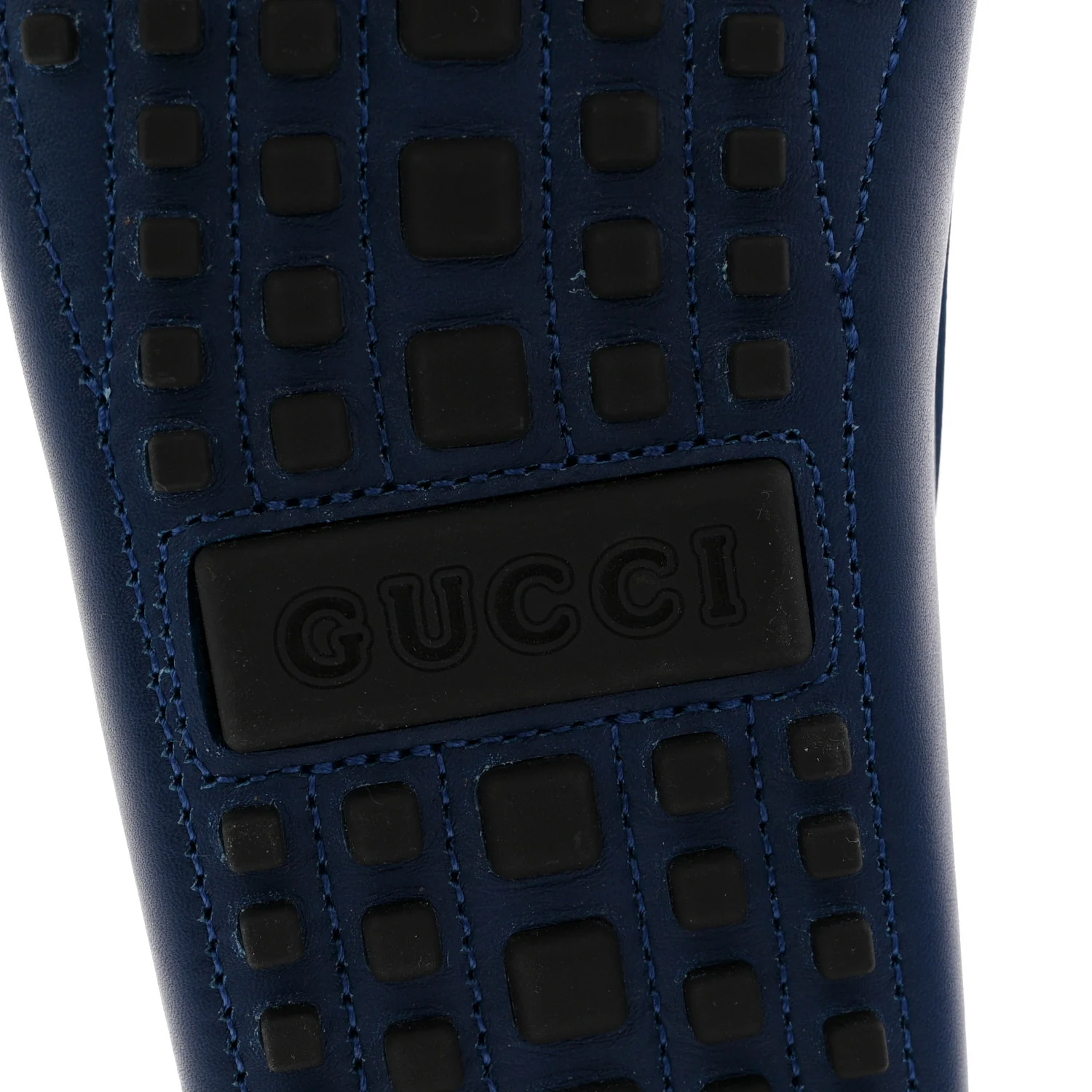 Soft Clove Calfskin GG Supreme Monogram Mens Interlocking G Driver Loafers 9 Royale - Image 8