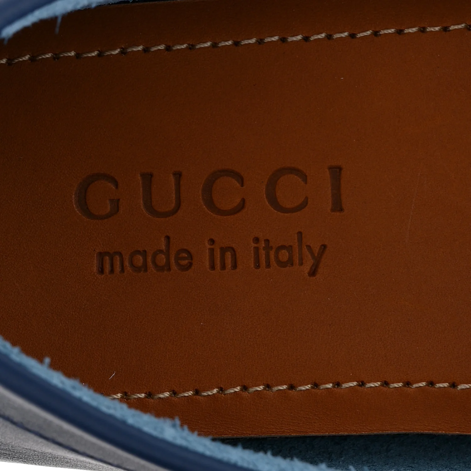 Soft Clove Calfskin GG Supreme Monogram Mens Interlocking G Driver Loafers 9 Royale - Image 9