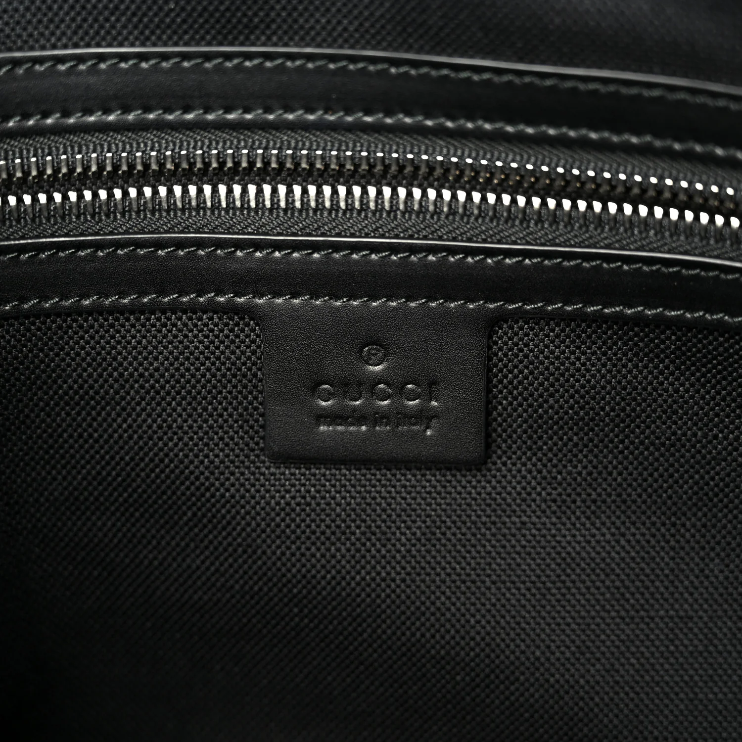 Soft GG Supreme Monogram Appia Calfskin Web East West Messenger Bag Black Grey - Image 6