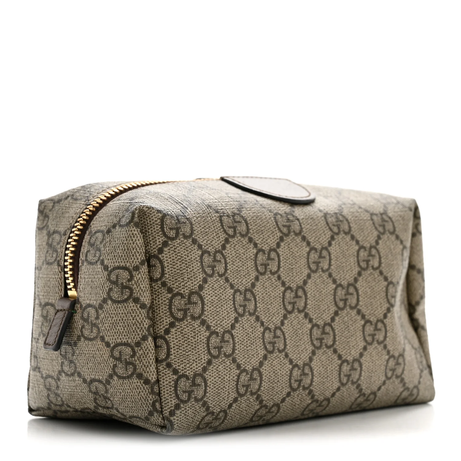 Soft GG Supreme Monogram Calfskin Medium Ophidia Cosmetic Case Beige Ebony New Acero - Image 3