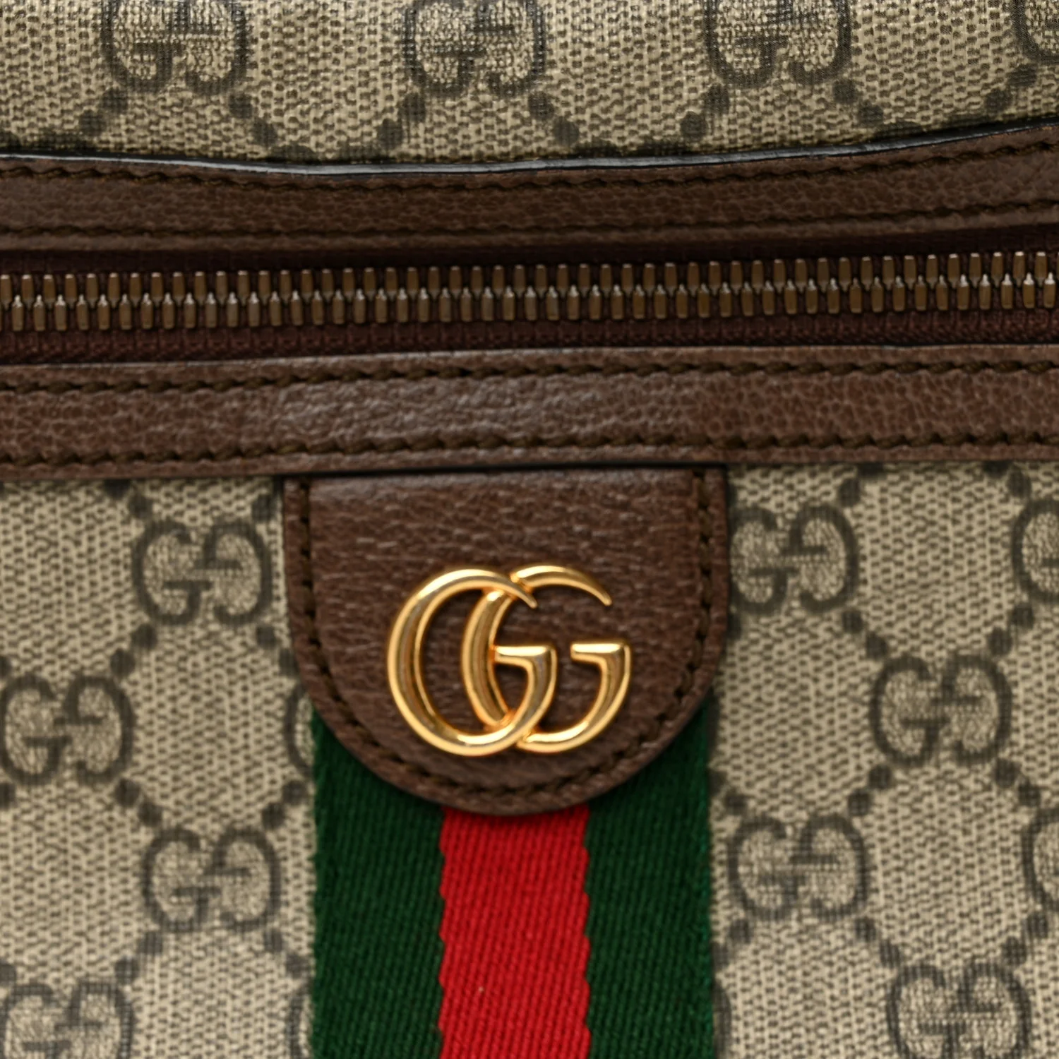 Soft GG Supreme Monogram Medium Ophidia Belt Bag Dark Brown - Image 7