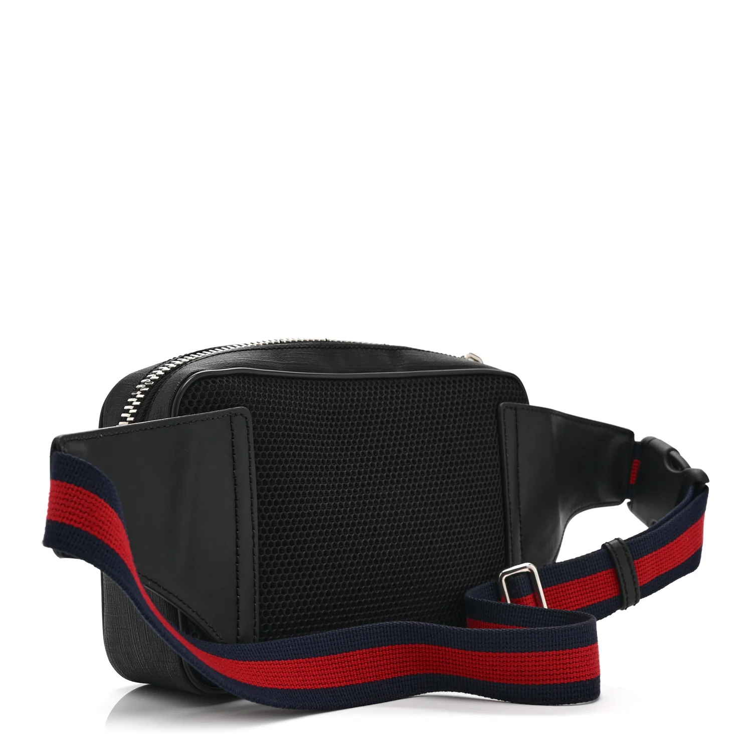 Soft GG Supreme Monogram Web Belt Bag Black Grey - Image 3