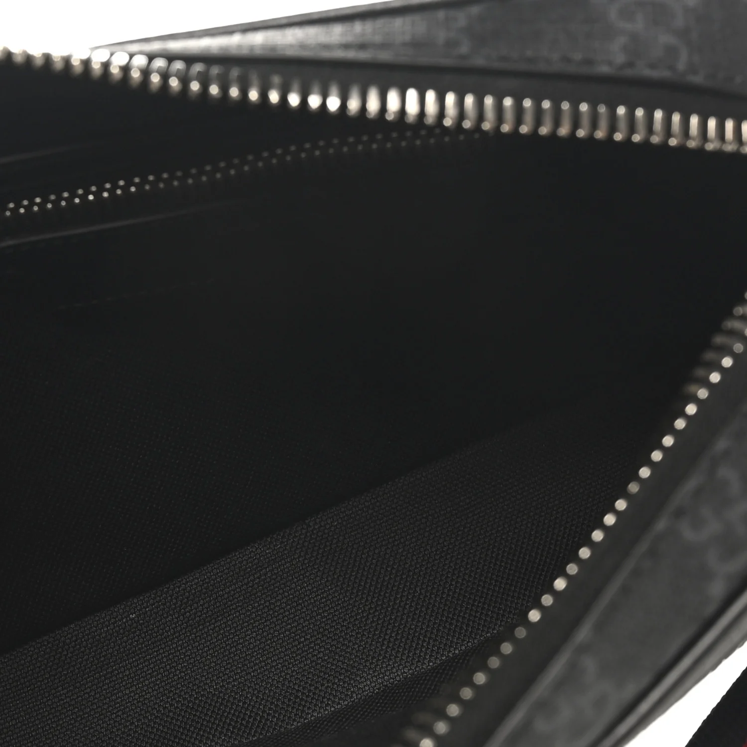 Soft GG Supreme Monogram Web Belt Bag Black Grey - Image 4