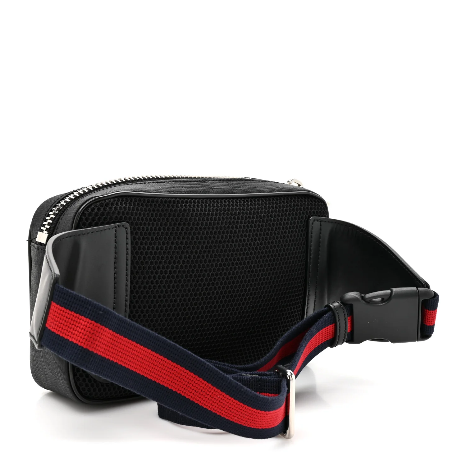 Soft GG Supreme Monogram Web Belt Bag Black Grey - Image 3