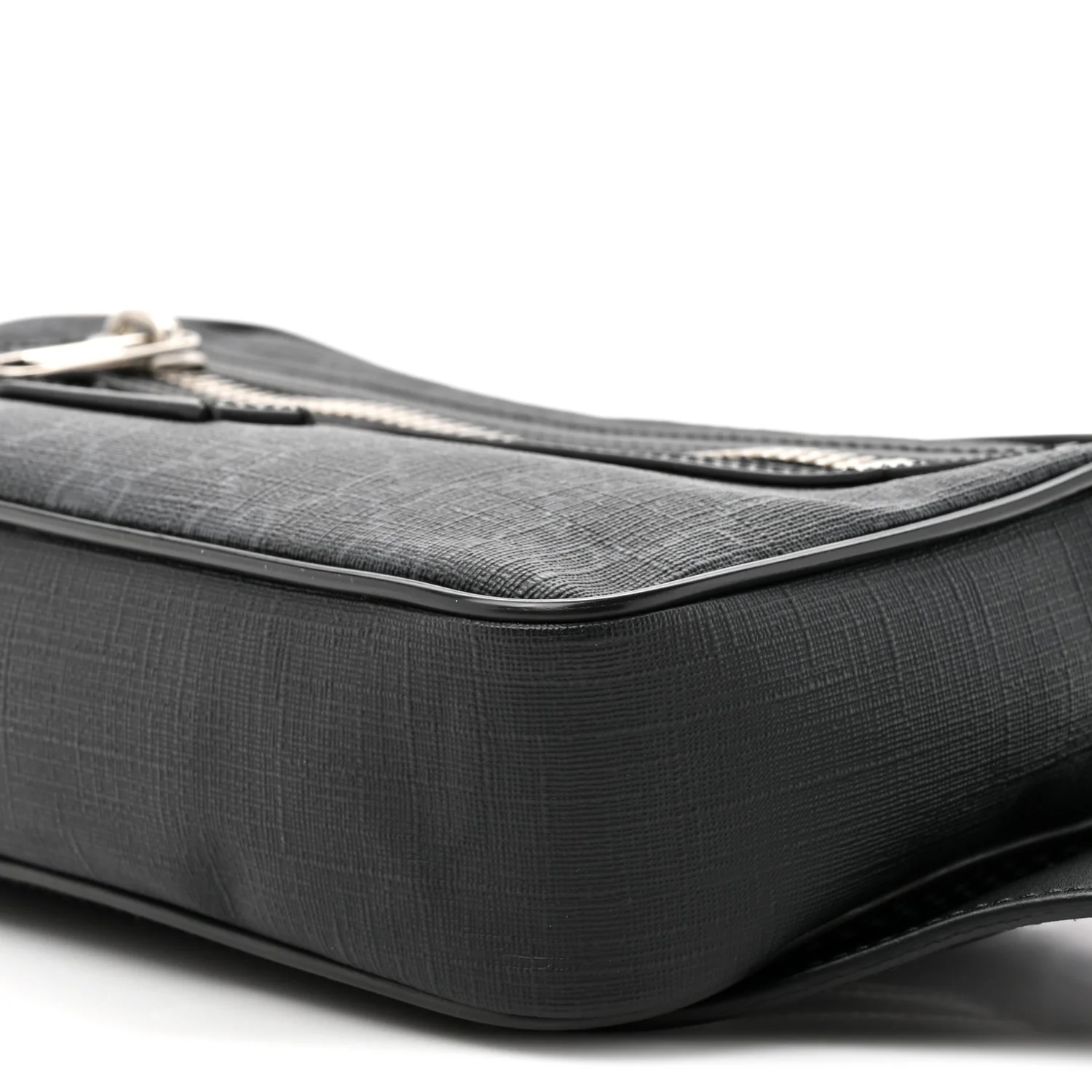 Soft GG Supreme Monogram Web Belt Bag Black Grey - Image 9