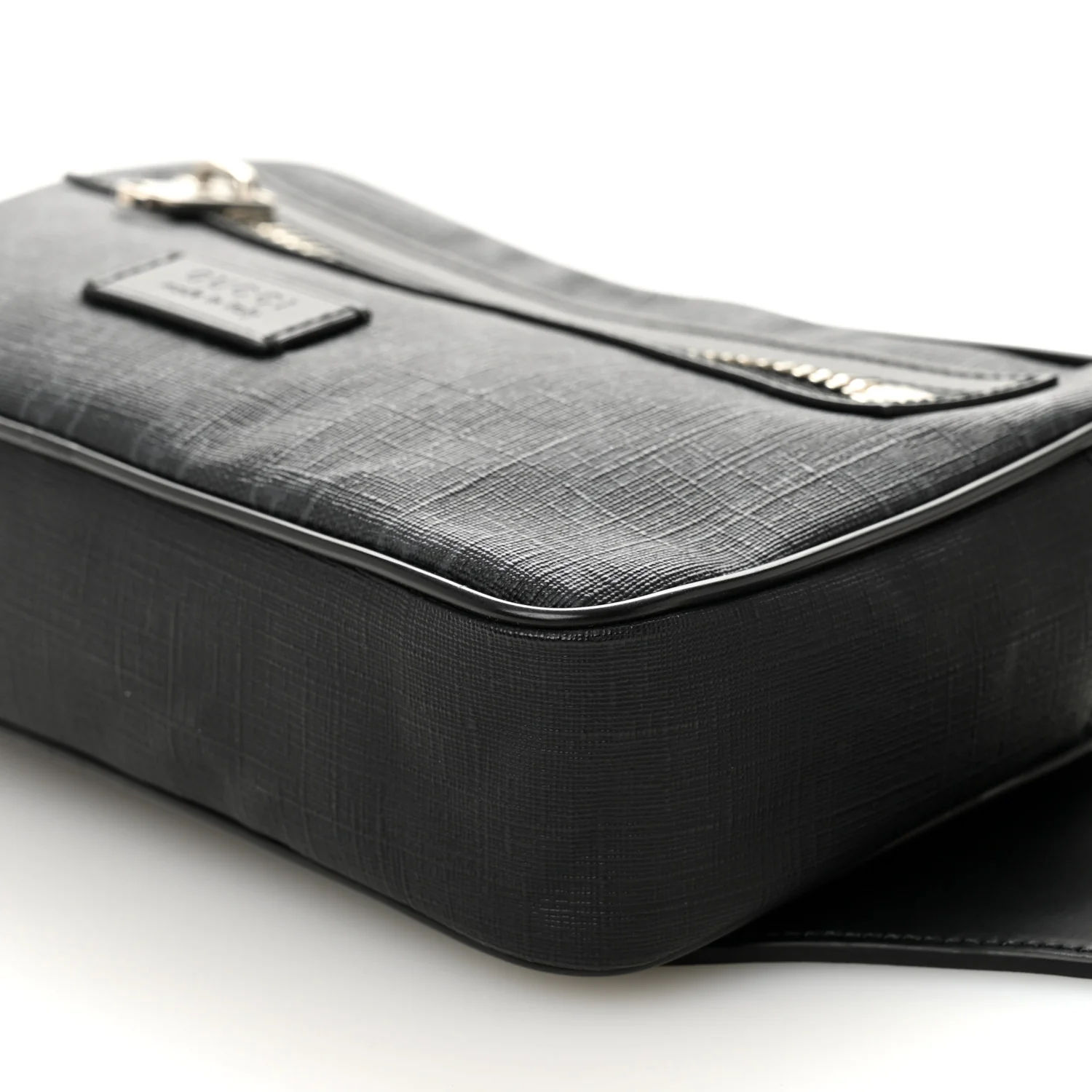 Soft GG Supreme Monogram Web Belt Bag Black Grey - Image 10