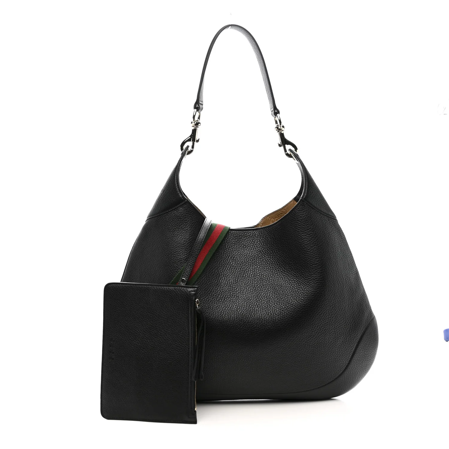 Soft Grained Calfskin Maxi B Hobo Black - Image 3