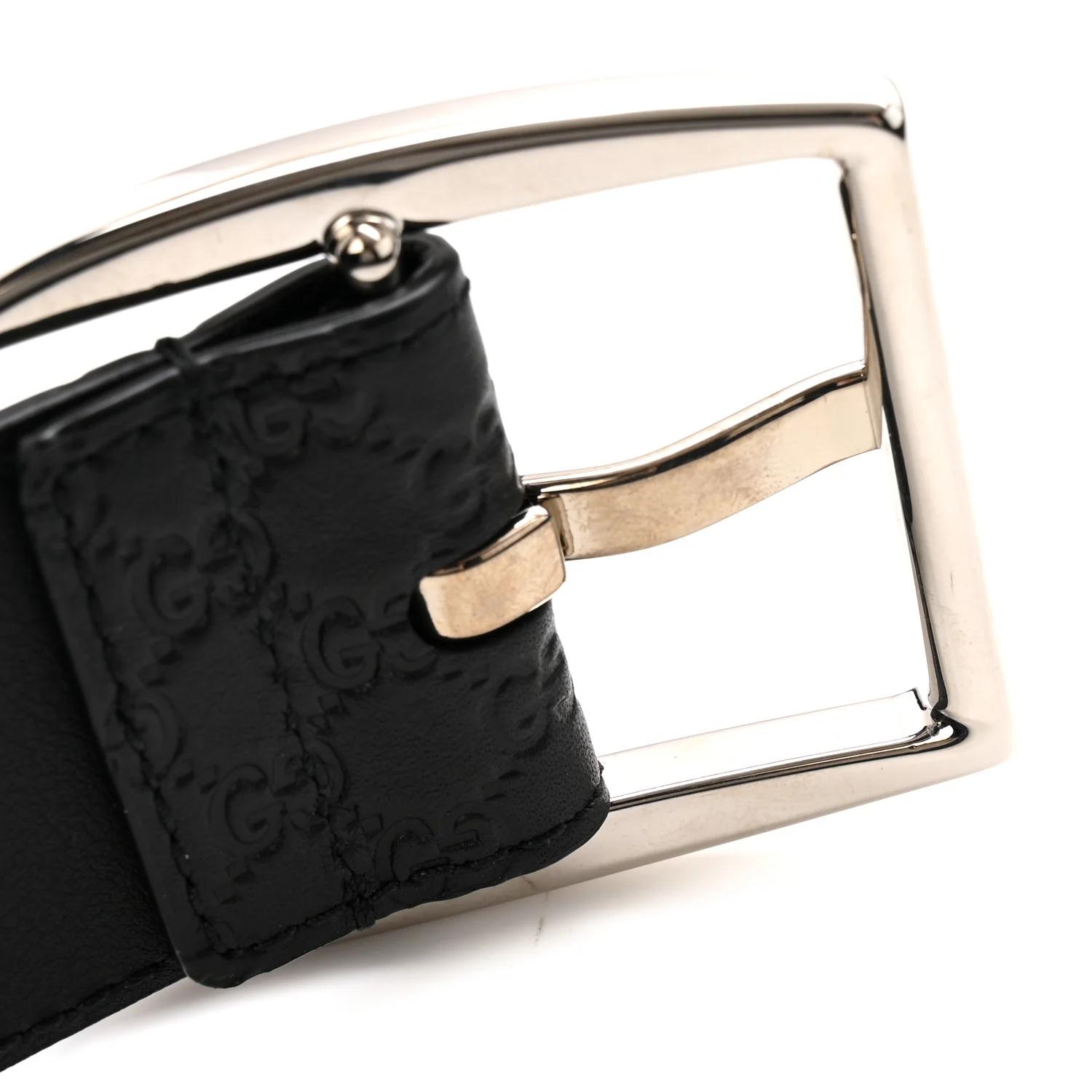 Soft Microguccissima 40mm Belt 110 44 Black - Image 6