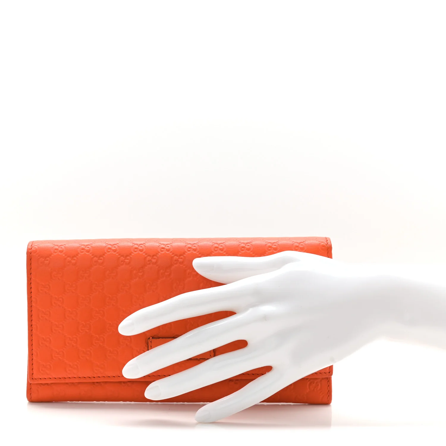 Soft Microguccissima Continental Wallet Sun Orange - Image 2