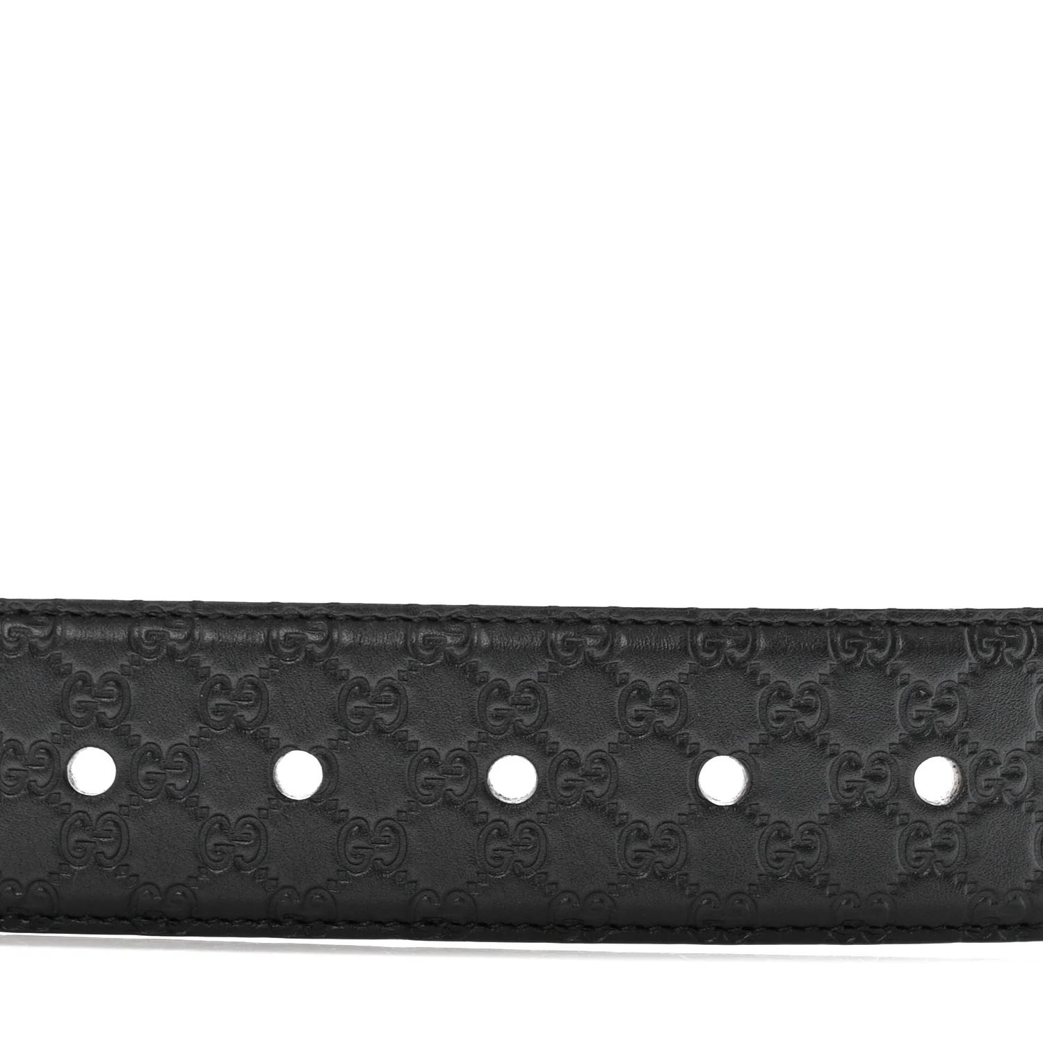 Soft Microguccissima Margaux Calfskin Belt 90 36 Black - Image 3