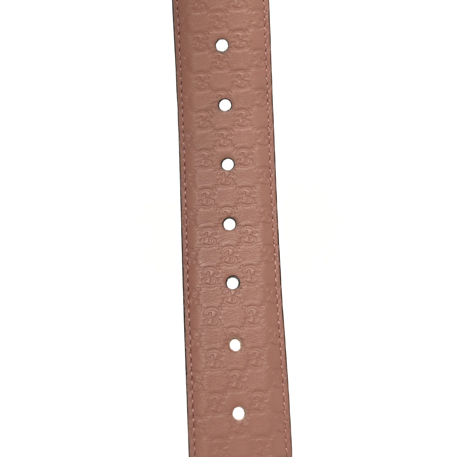 Soft Microguccissima Margaux Calfskin Belt 95 38 Soft Pink - Image 4