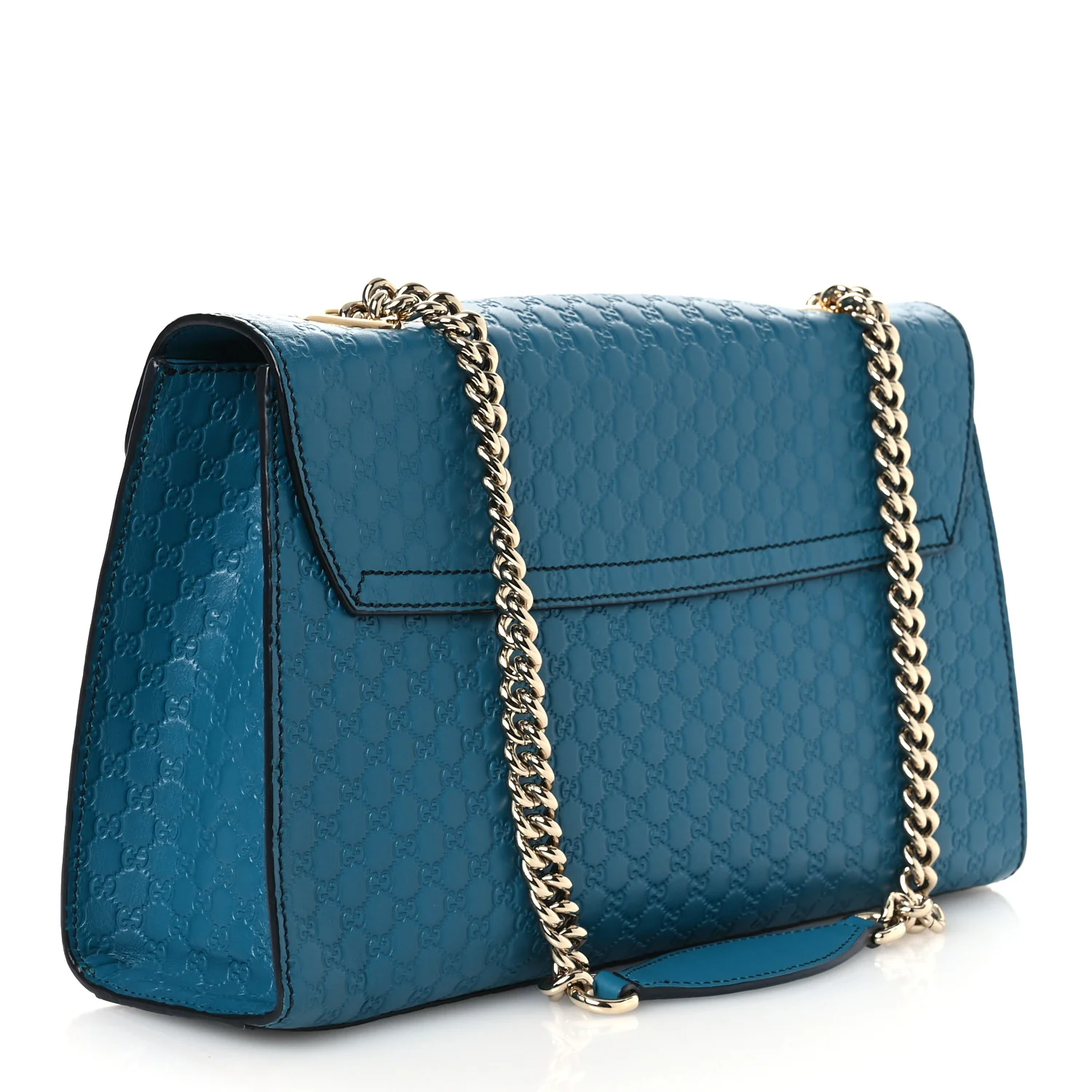 Soft Microguccissima Medium Emily Chain Shoulder Bag Deep Cobalt - Image 2