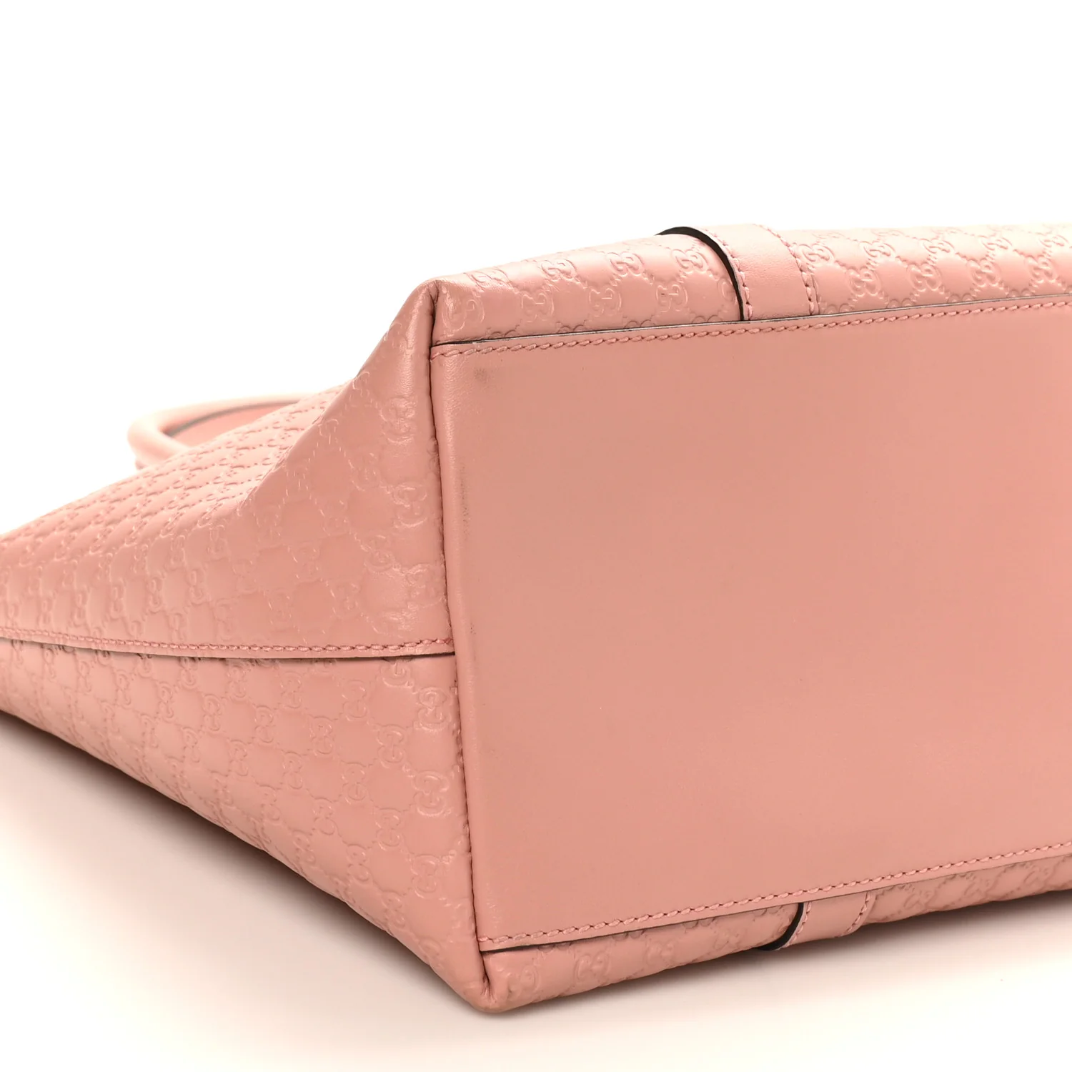Soft Microguccissima Medium Zippered Satchel Soft Pink - Image 9