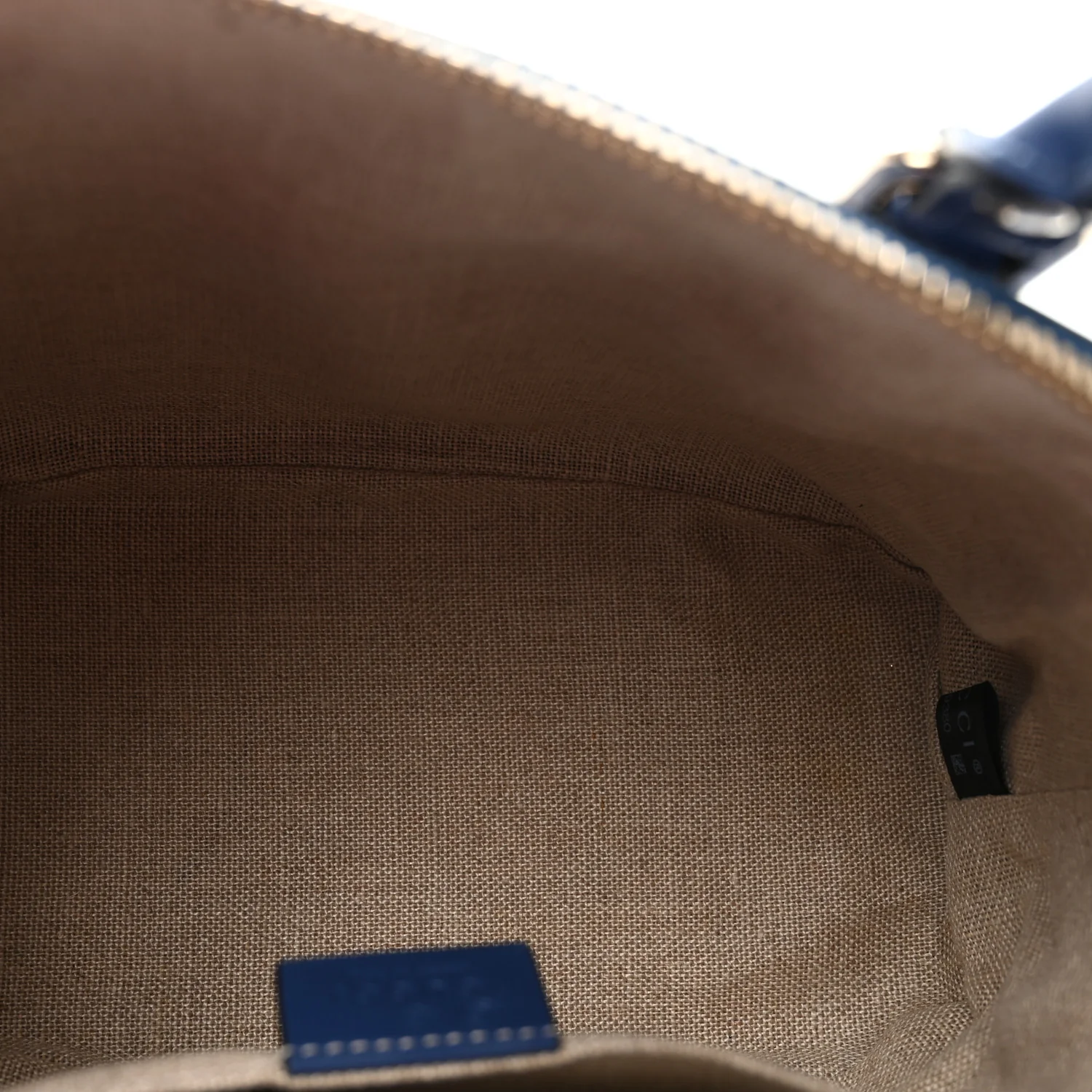 Soft Microguccissima Mini Dome Bag Blue - Image 5
