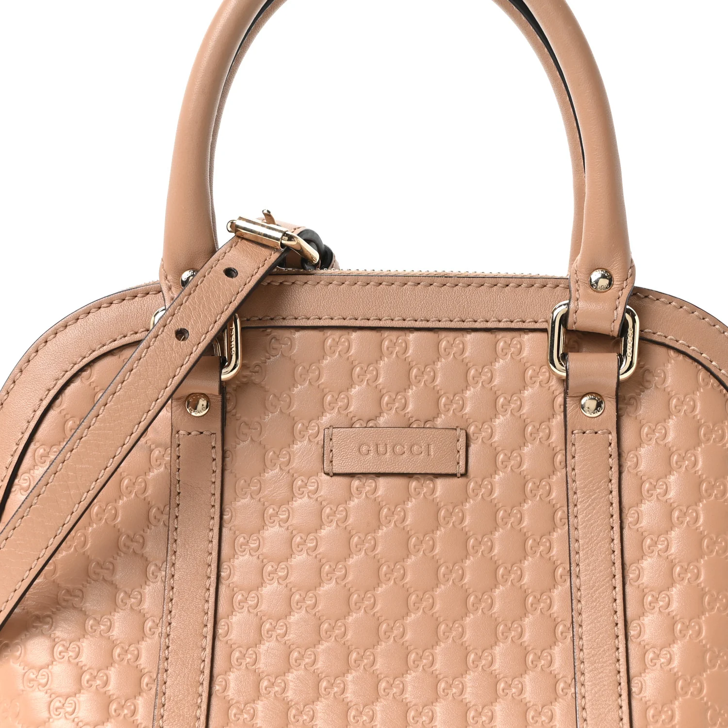 Soft Microguccissima Mini Dome Bag Camelia - Image 8