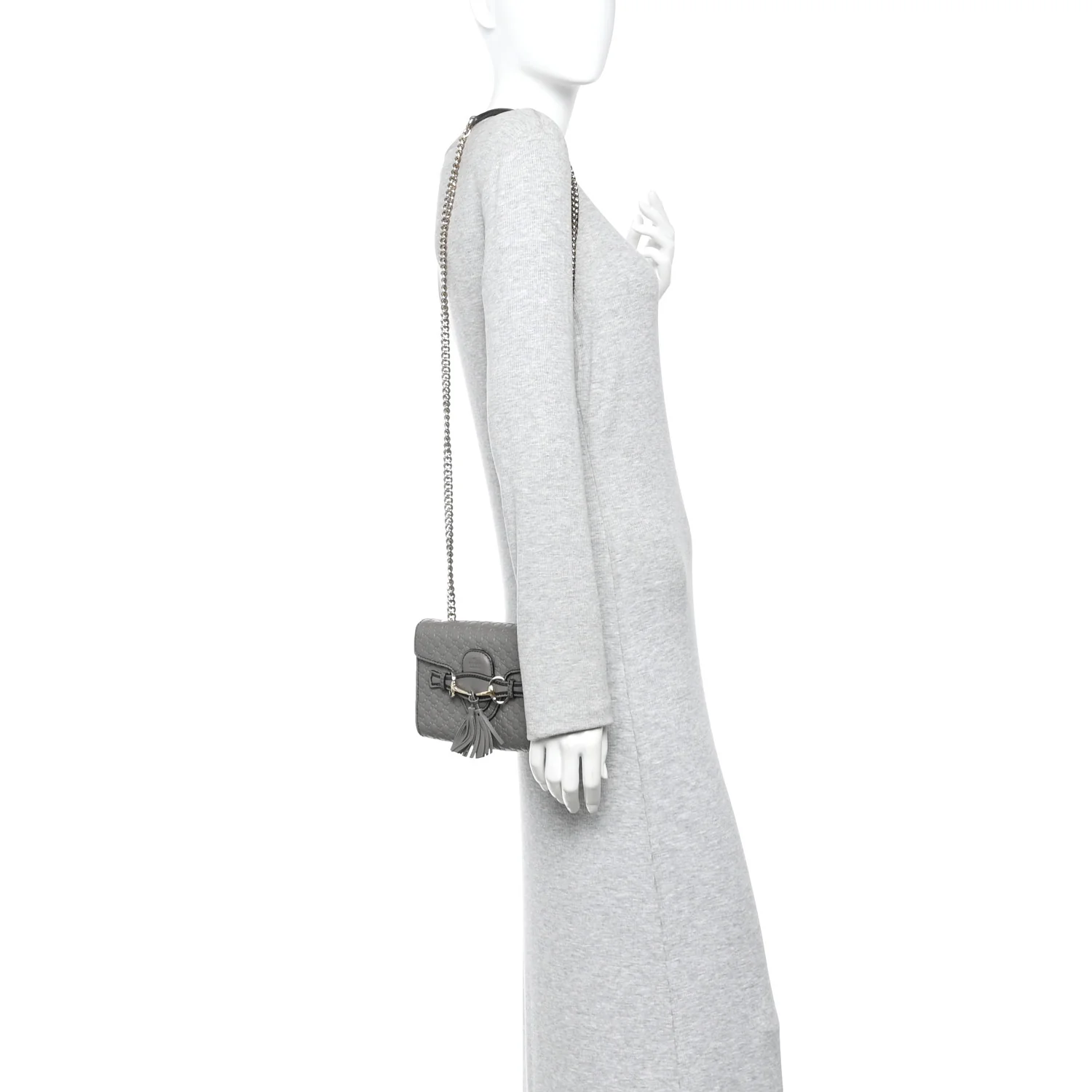 Soft Microguccissima Mini Emily Chain Shoulder Bag Loess - Image 2