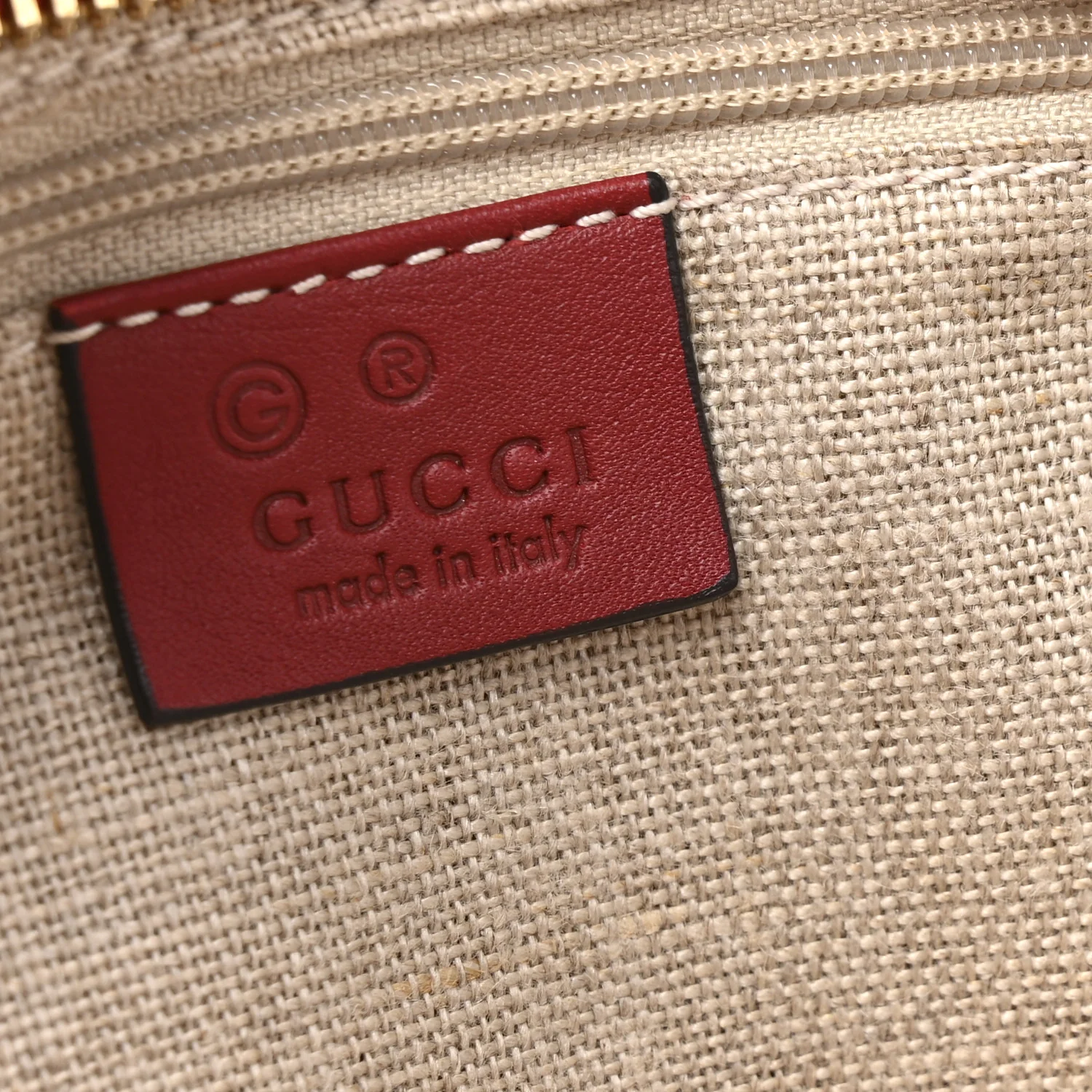 Soft Microguccissima Small Crossbody Bag Rosso - Image 12
