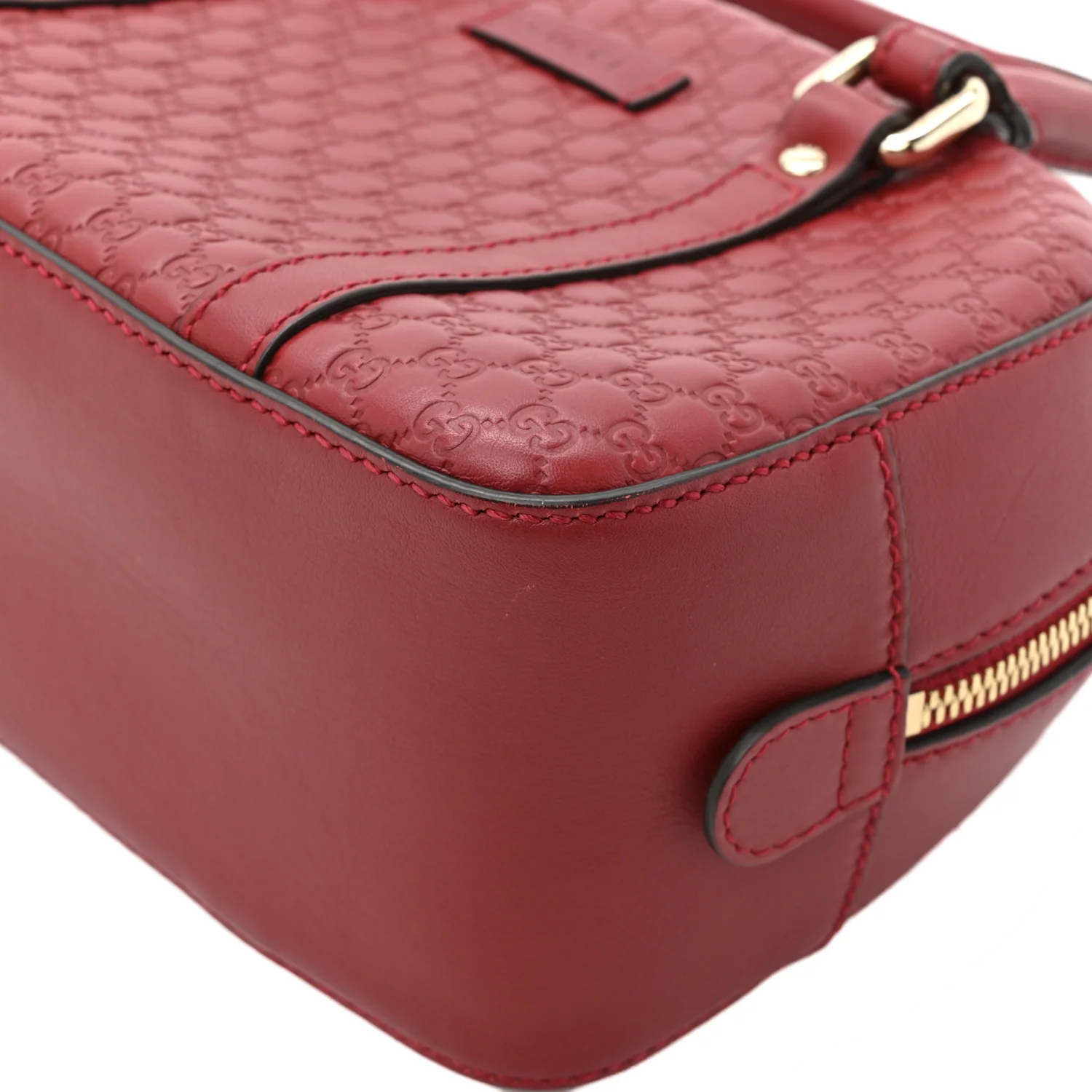 Soft Microguccissima Small Crossbody Bag Rosso - Image 15