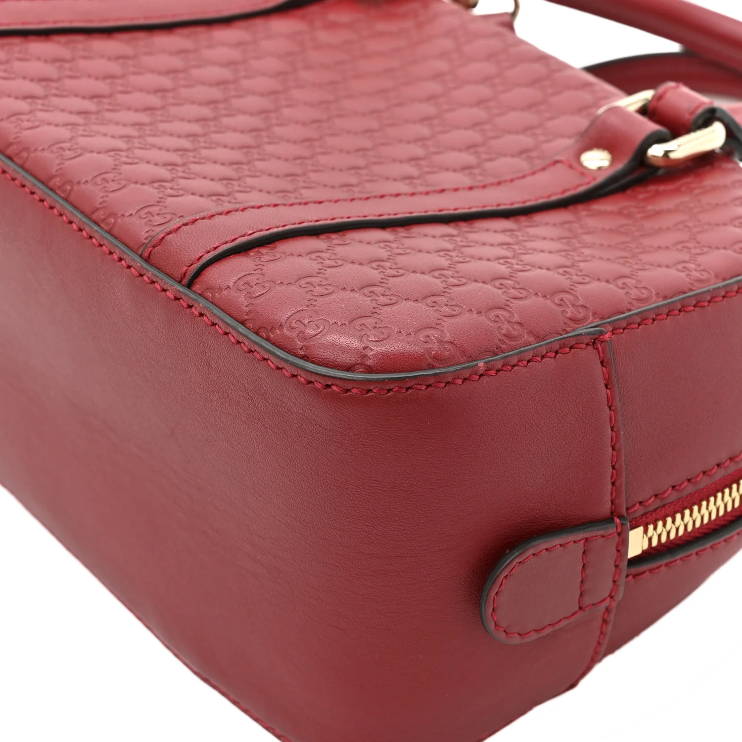 Soft Microguccissima Small Crossbody Bag Rosso - Image 16