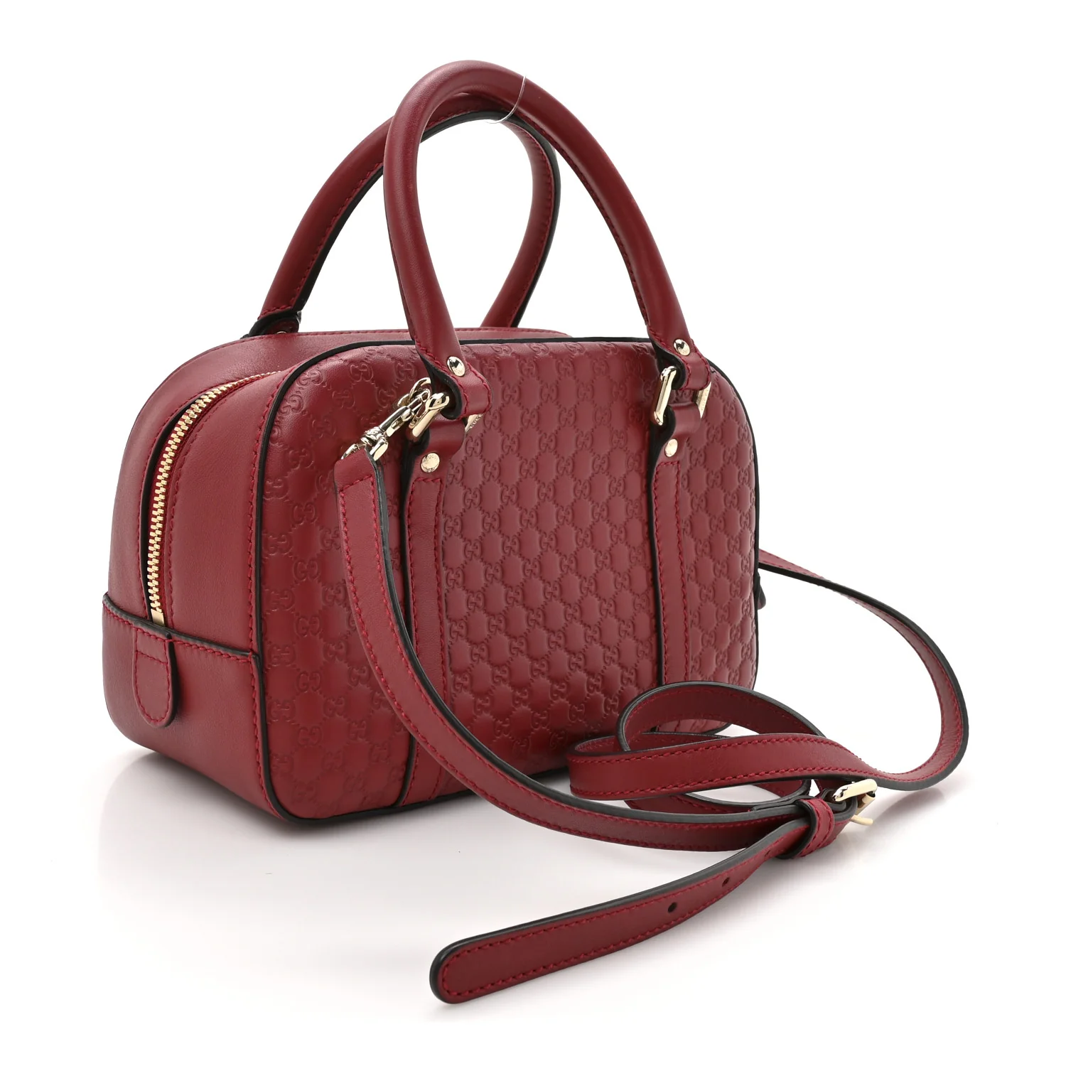 Soft Microguccissima Small Crossbody Bag Rosso - Image 3