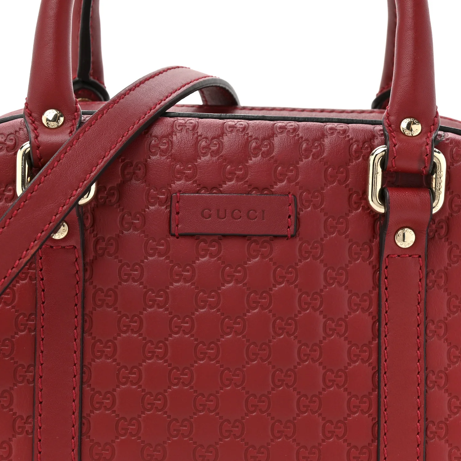 Soft Microguccissima Small Crossbody Bag Rosso - Image 8